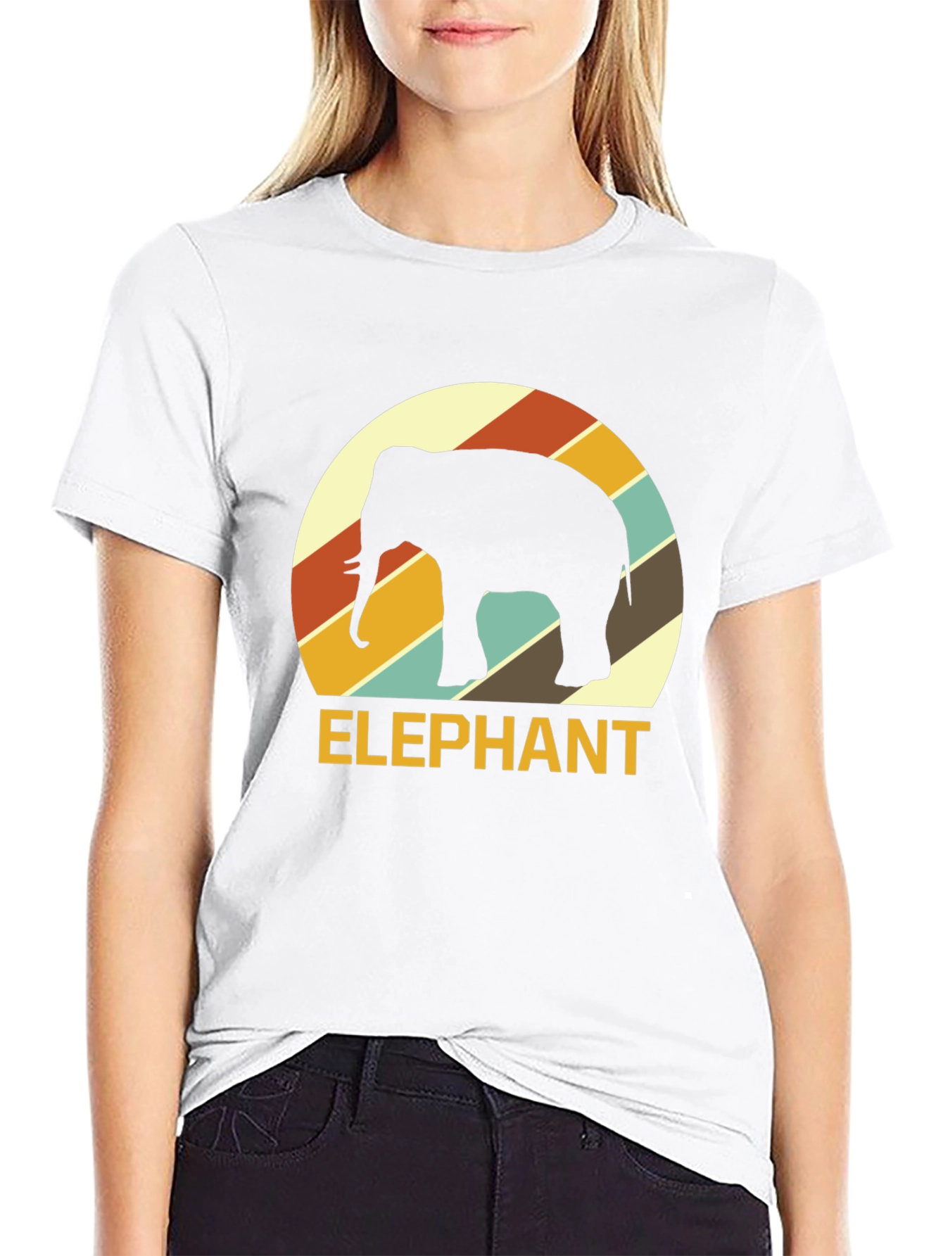 Retro Elephant Graphic Tee