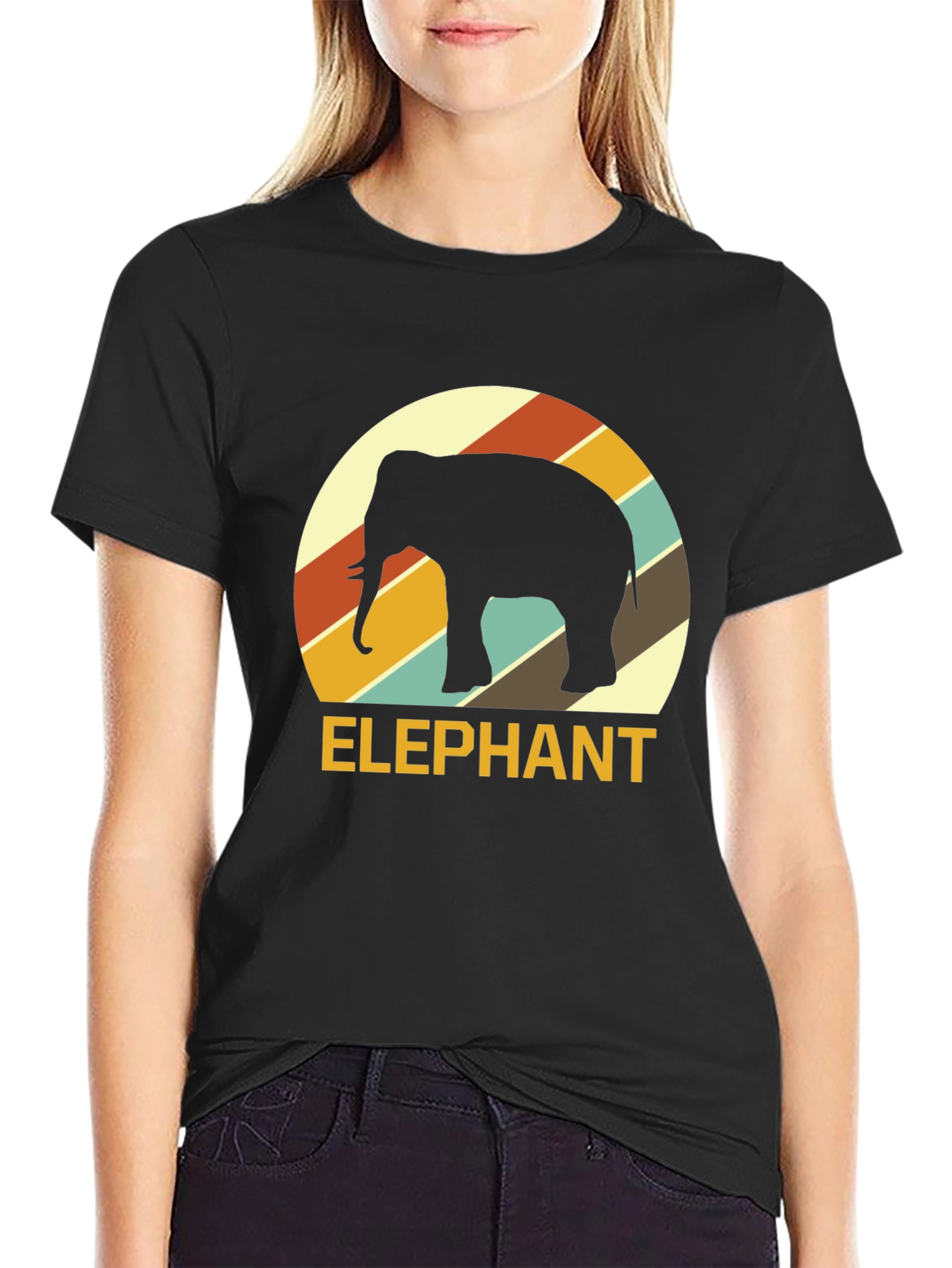 Retro Elephant Graphic Tee