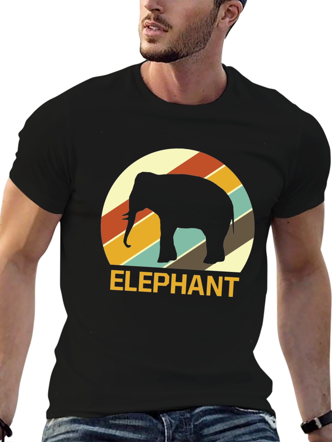 Retro Elephant Graphic Tee