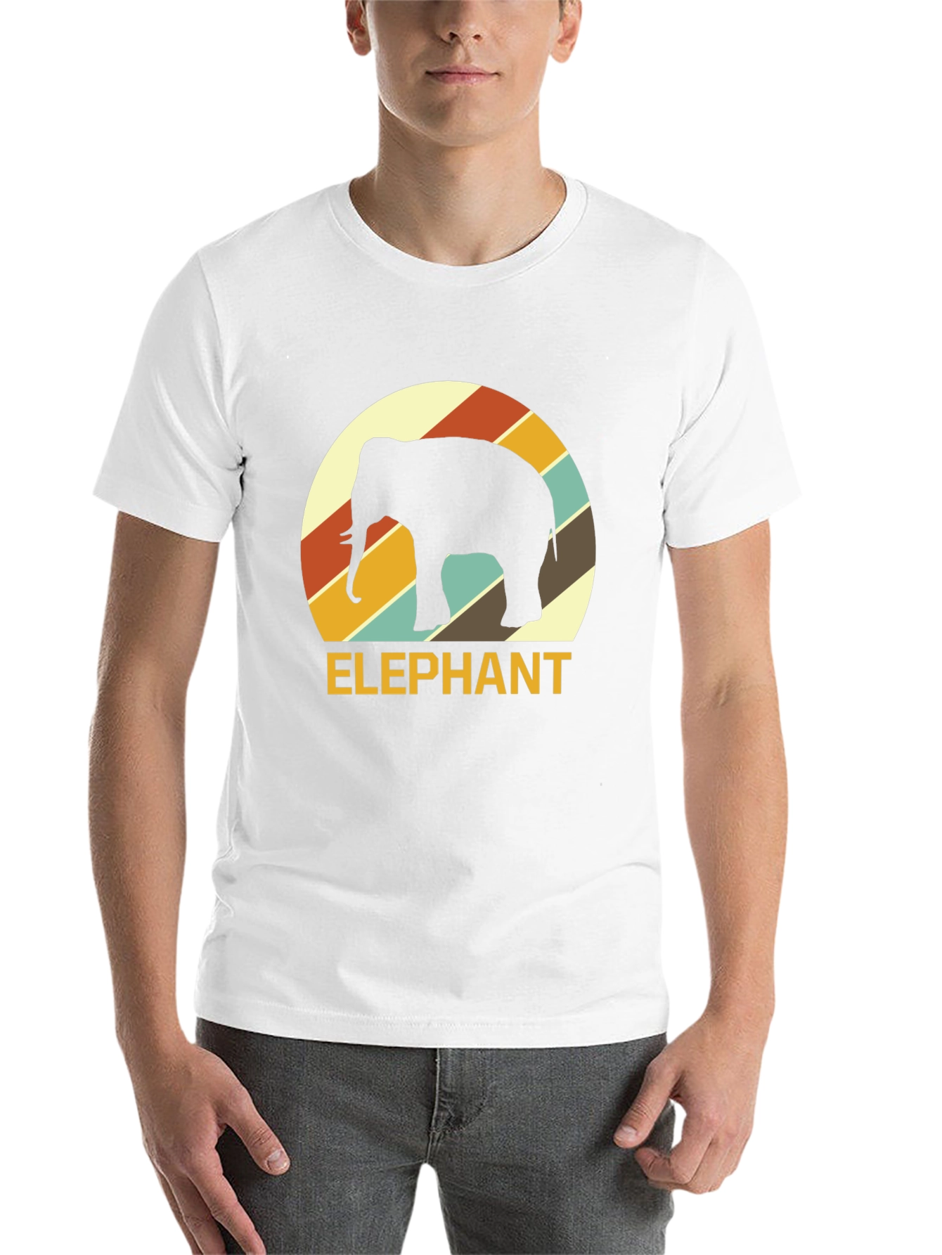 Retro Elephant Graphic Tee