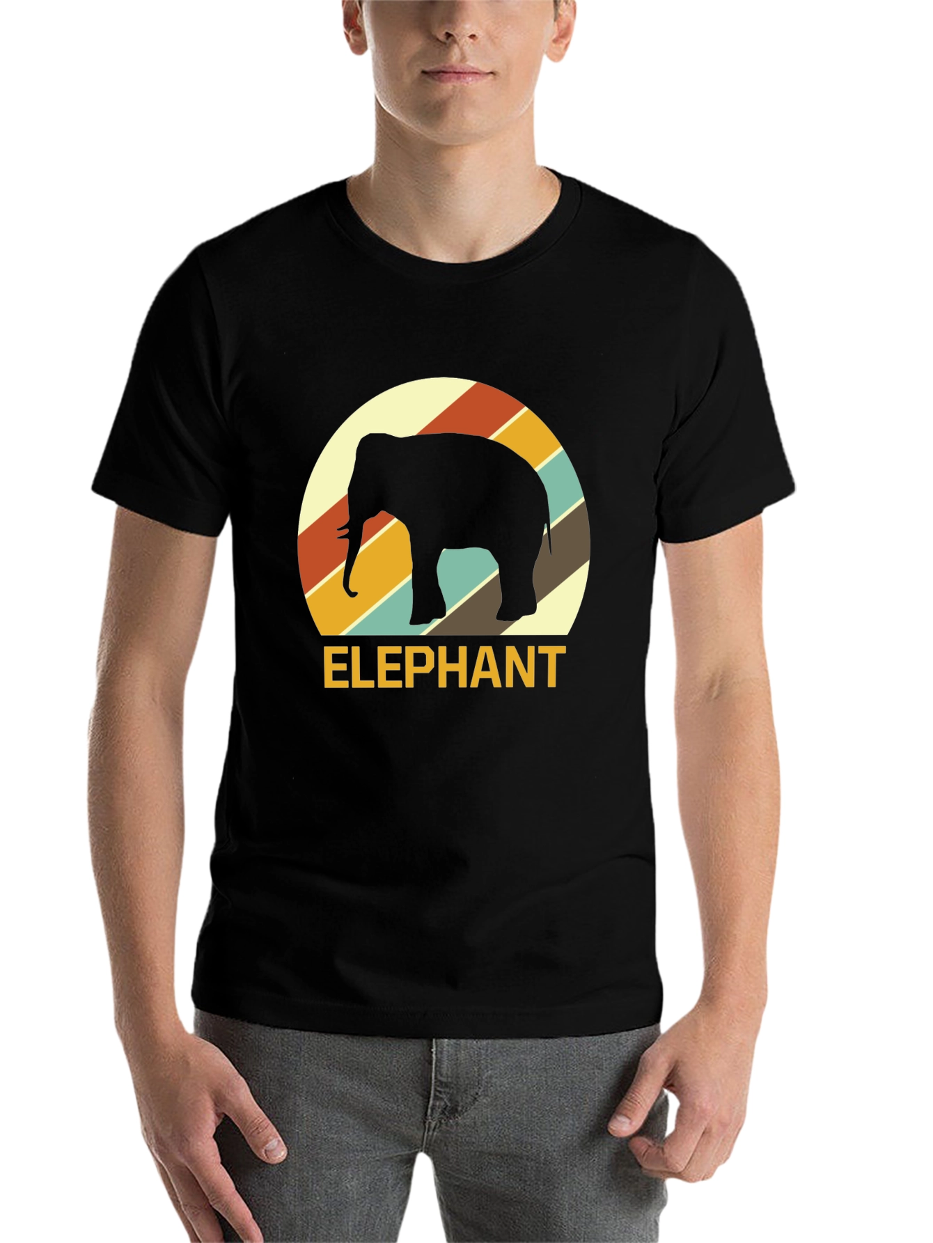 Retro Elephant Graphic Tee