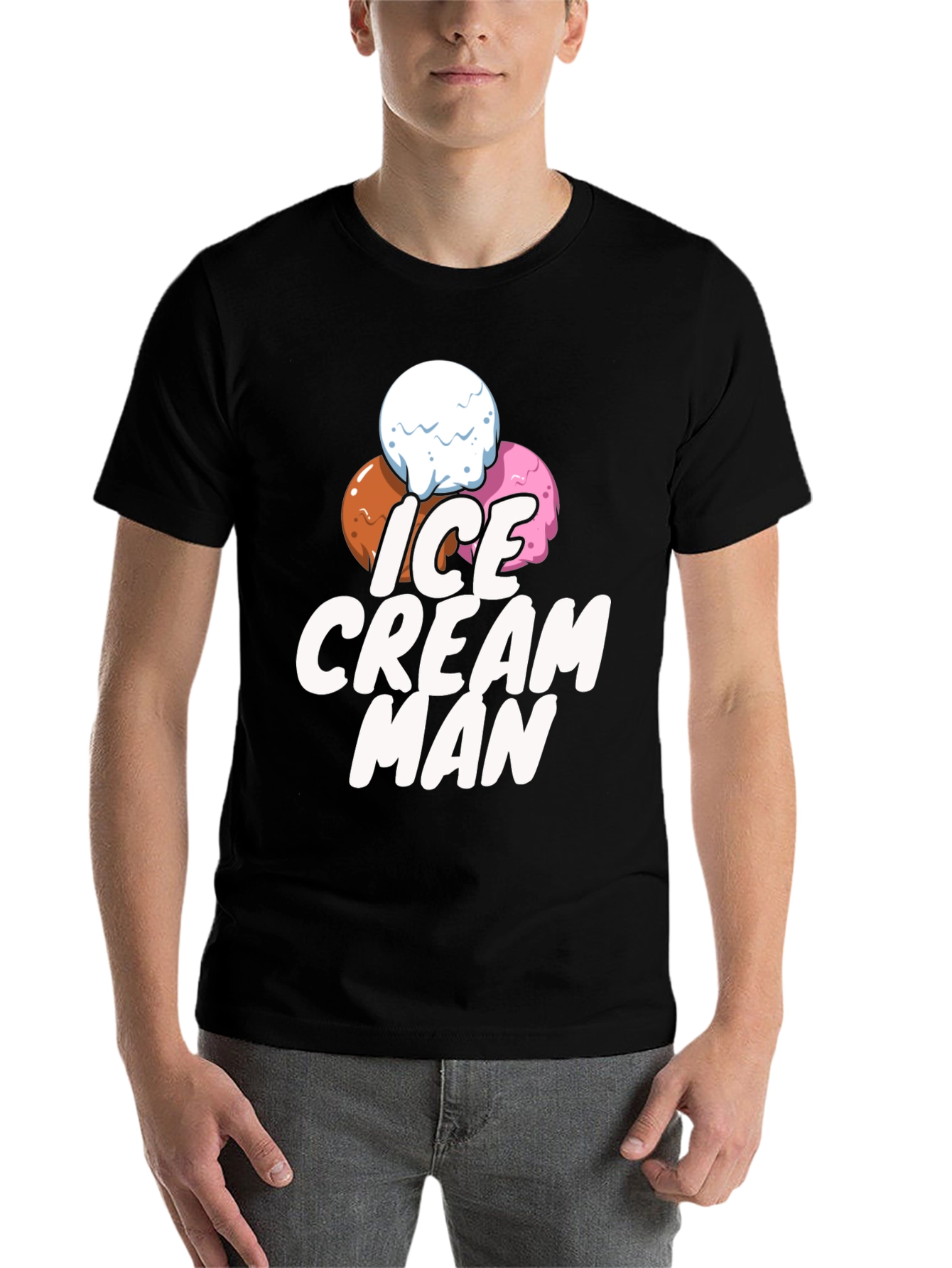 Ice Cream Man T-Shirt - Fun Novelty Graphic Tee