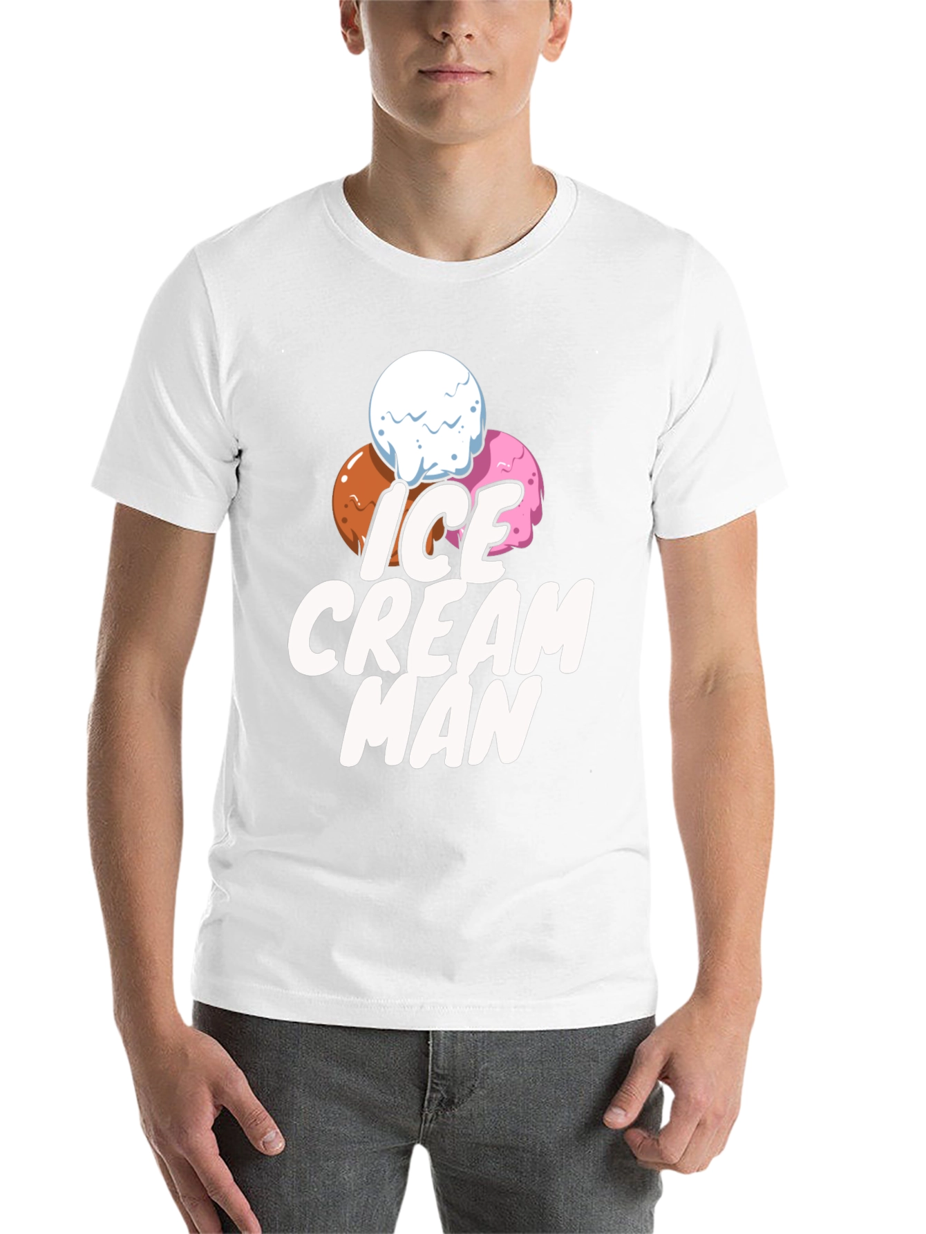 Ice Cream Man T-Shirt - Fun Novelty Graphic Tee