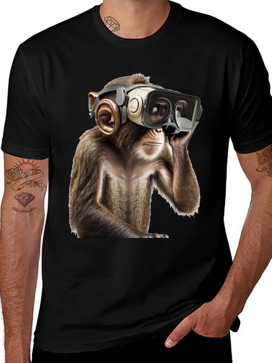 VR Monkey Graphic Tee - Cool & Quirky