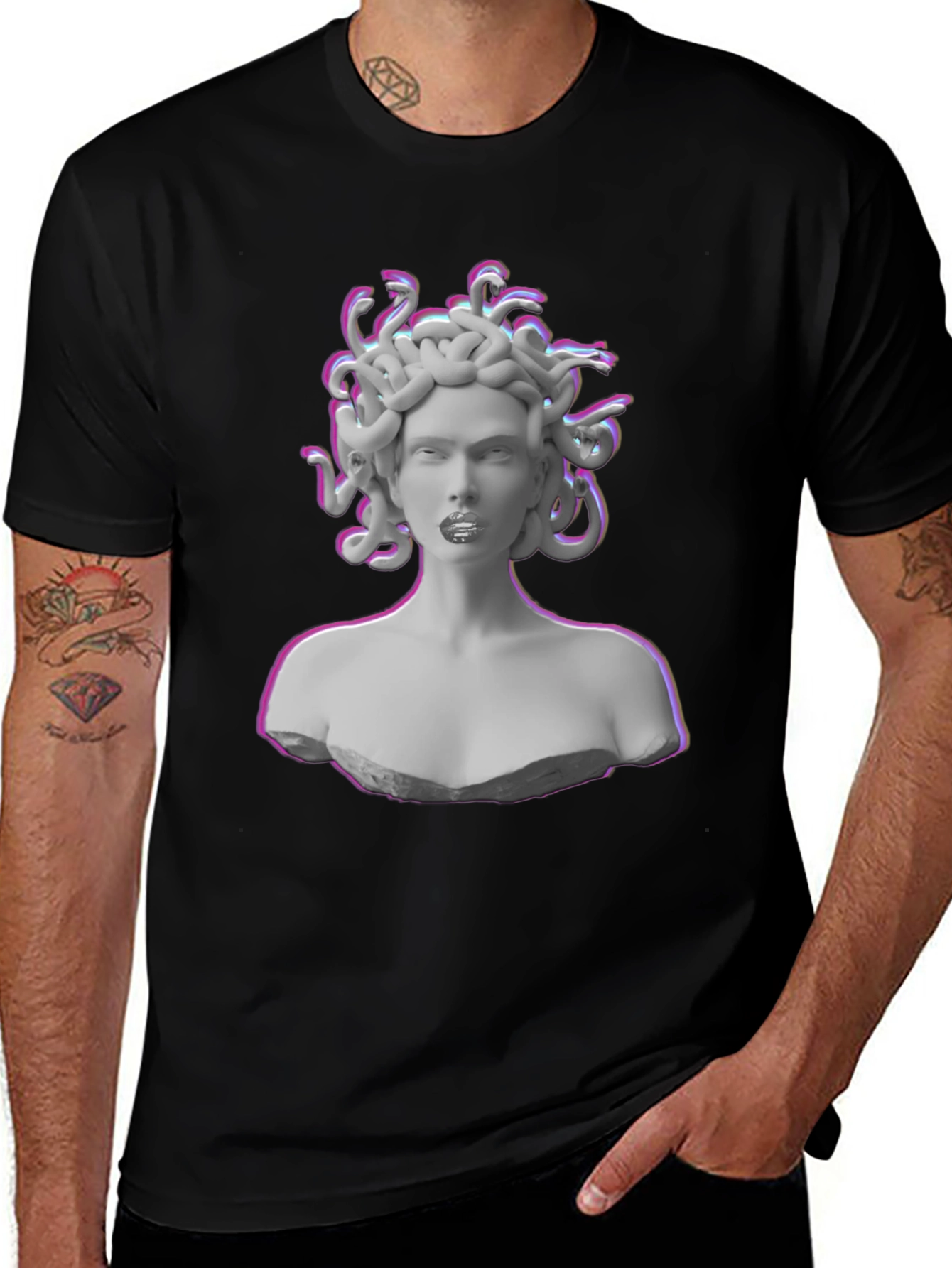 Medusa Graphic Tee - Black