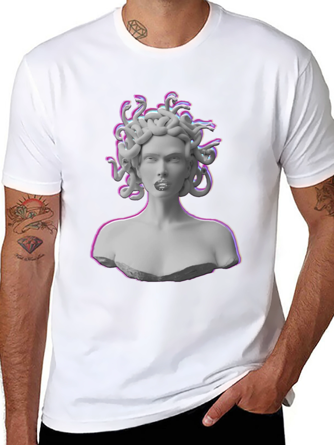 Medusa Graphic Tee - Black