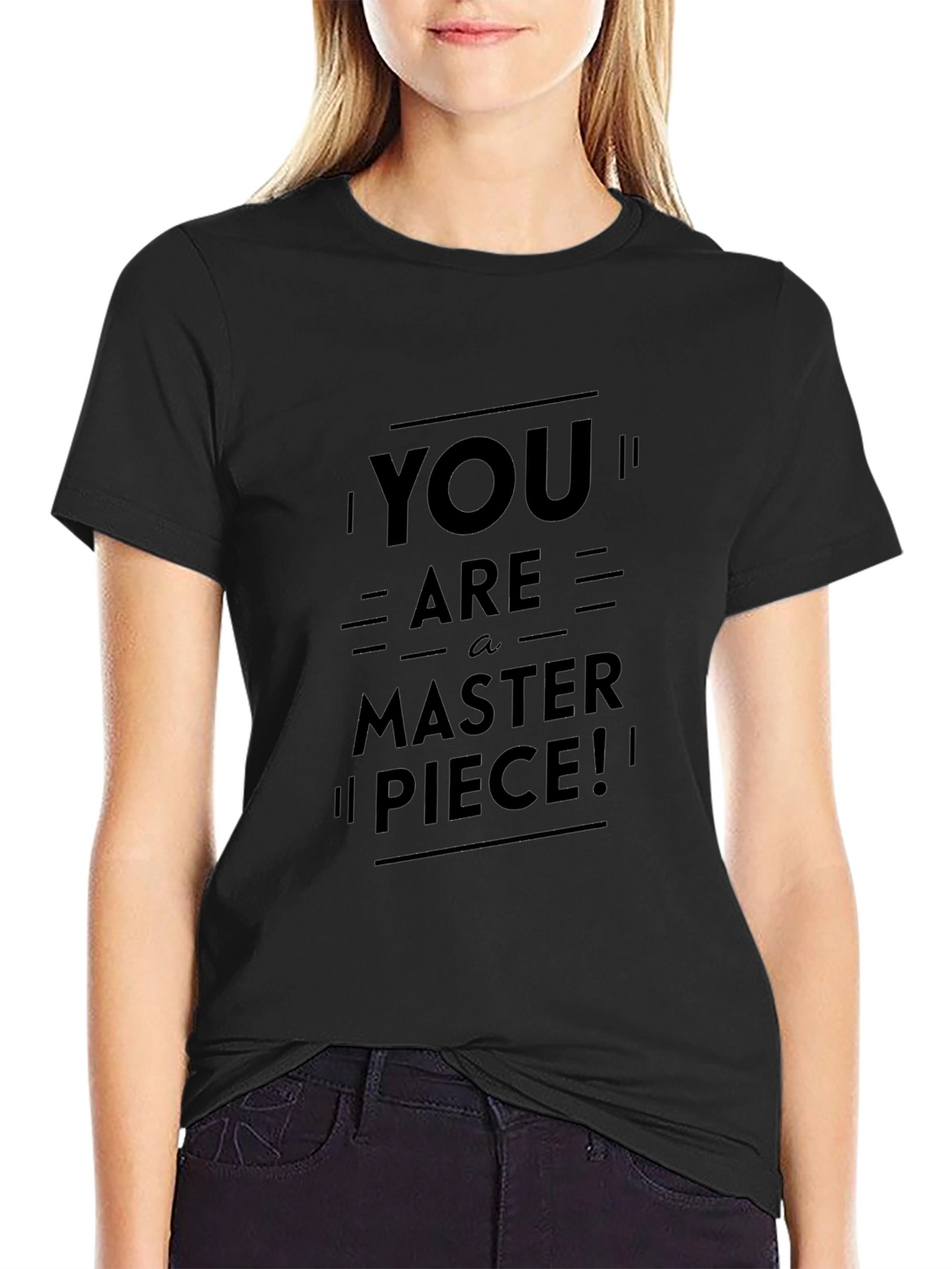You Are A Masterpiece Black Graphic Tee