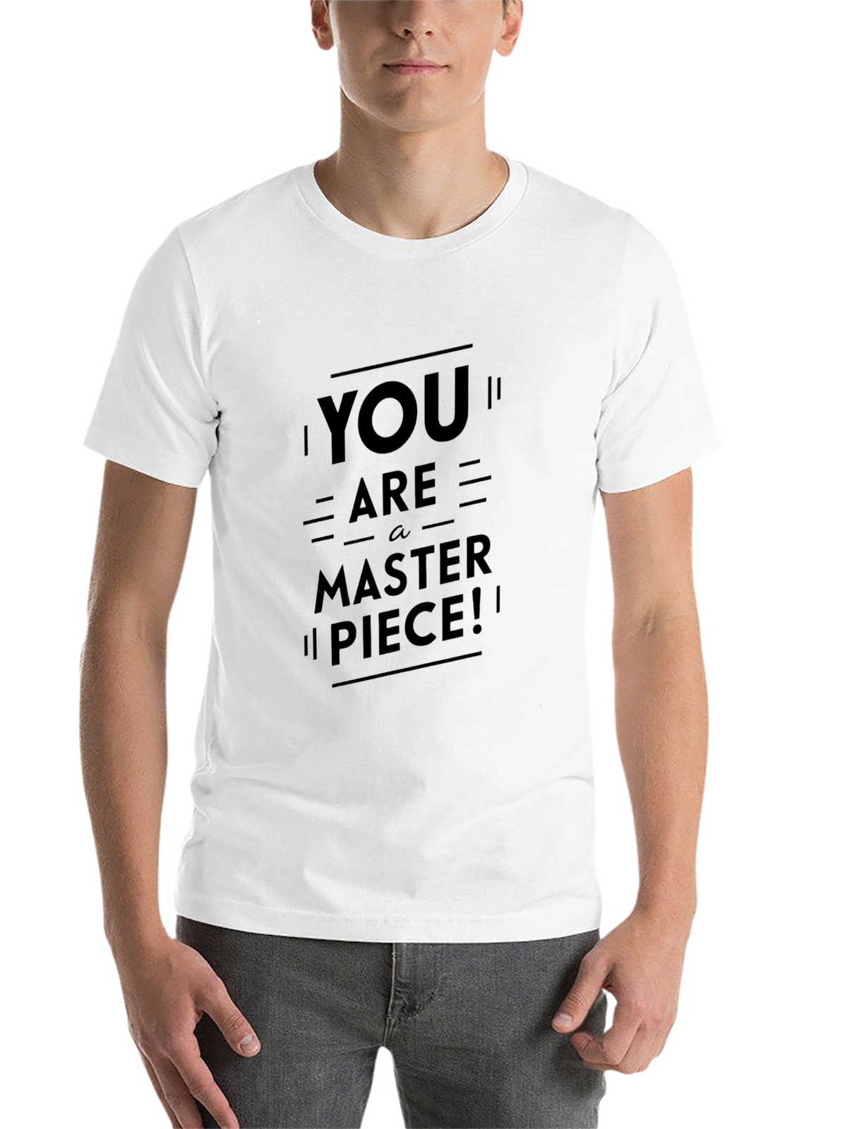 You Are A Masterpiece Black Graphic Tee