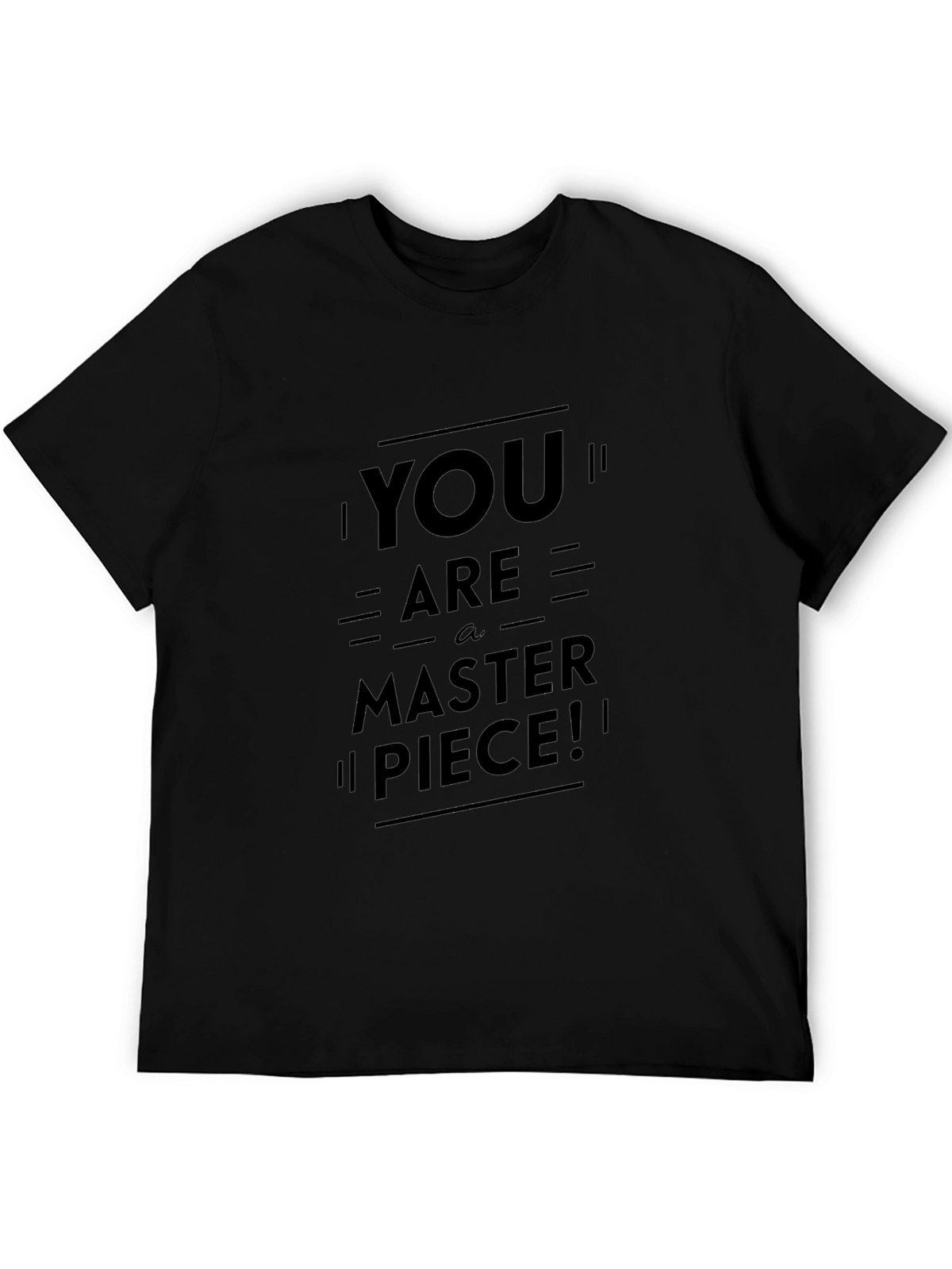 You Are A Masterpiece Black Graphic Tee