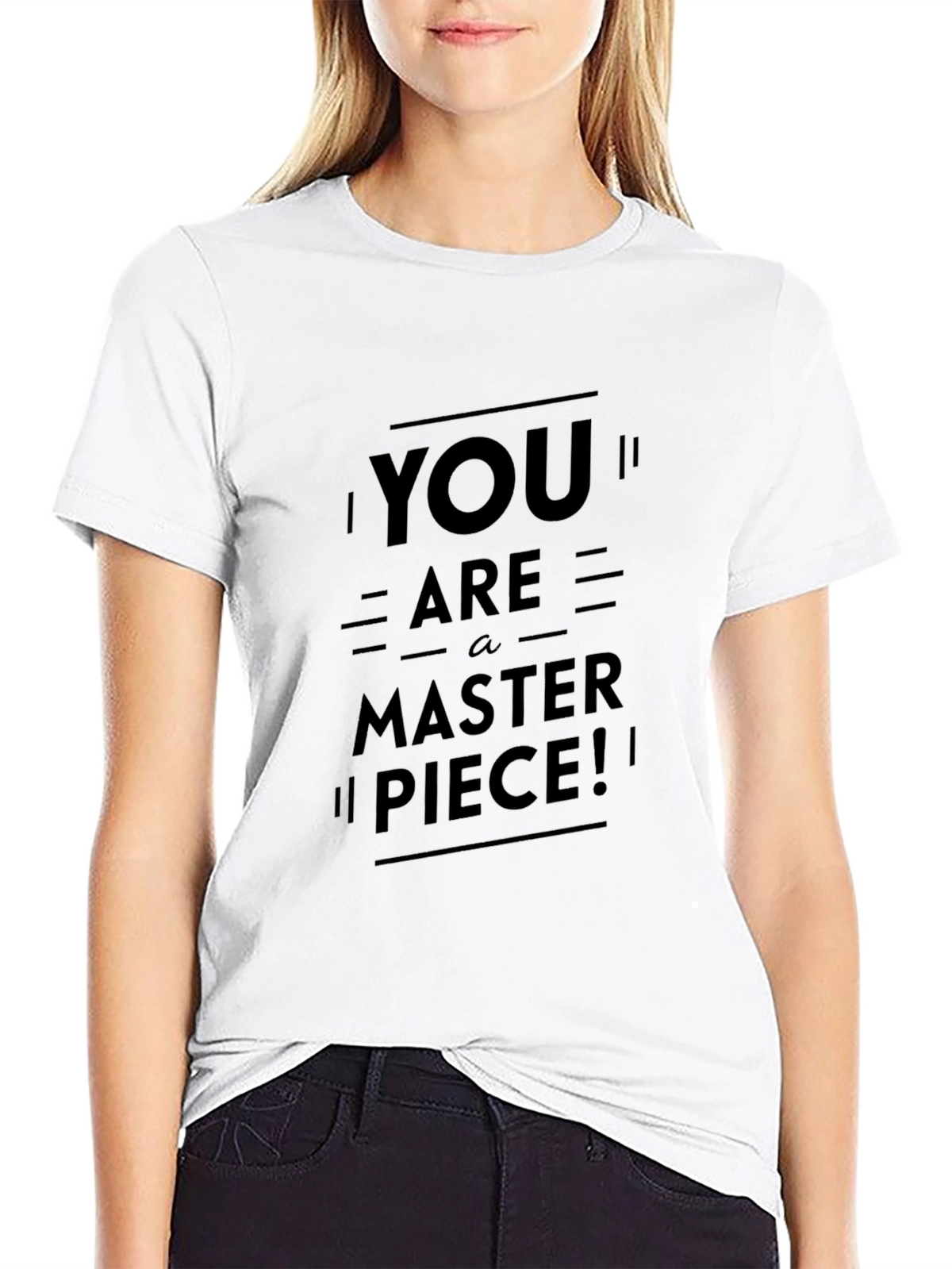 You Are A Masterpiece Black Graphic Tee