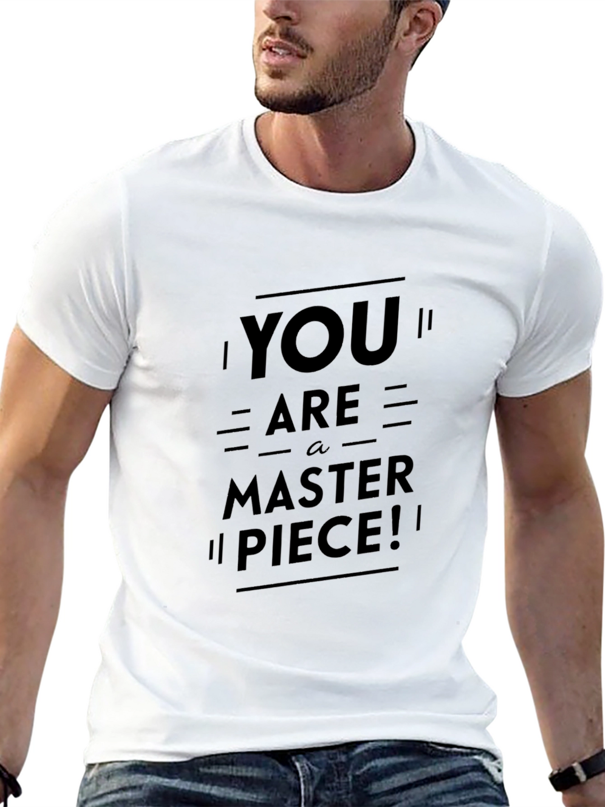 You Are A Masterpiece Black Graphic Tee