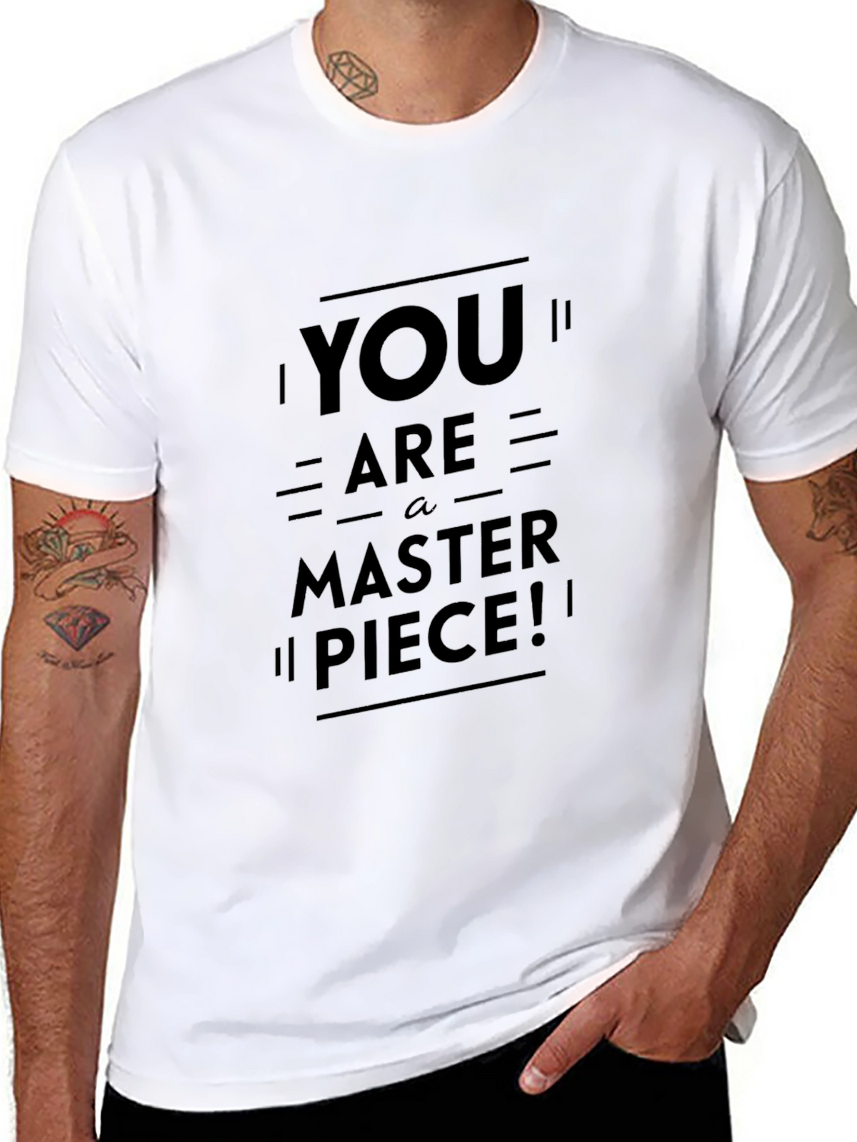 You Are A Masterpiece Black Graphic Tee