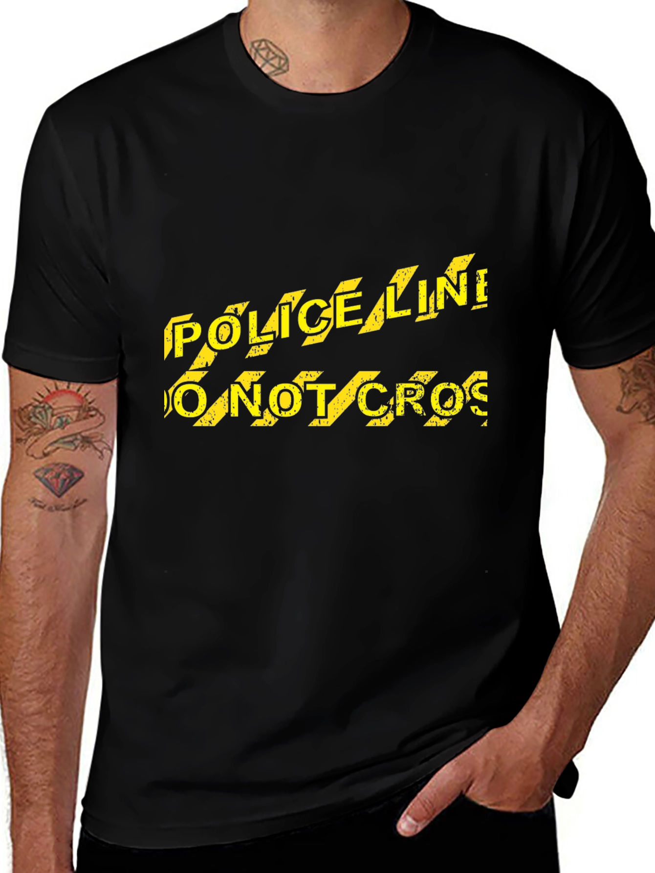 Police Line Do Not Cross Novelty T-Shirt