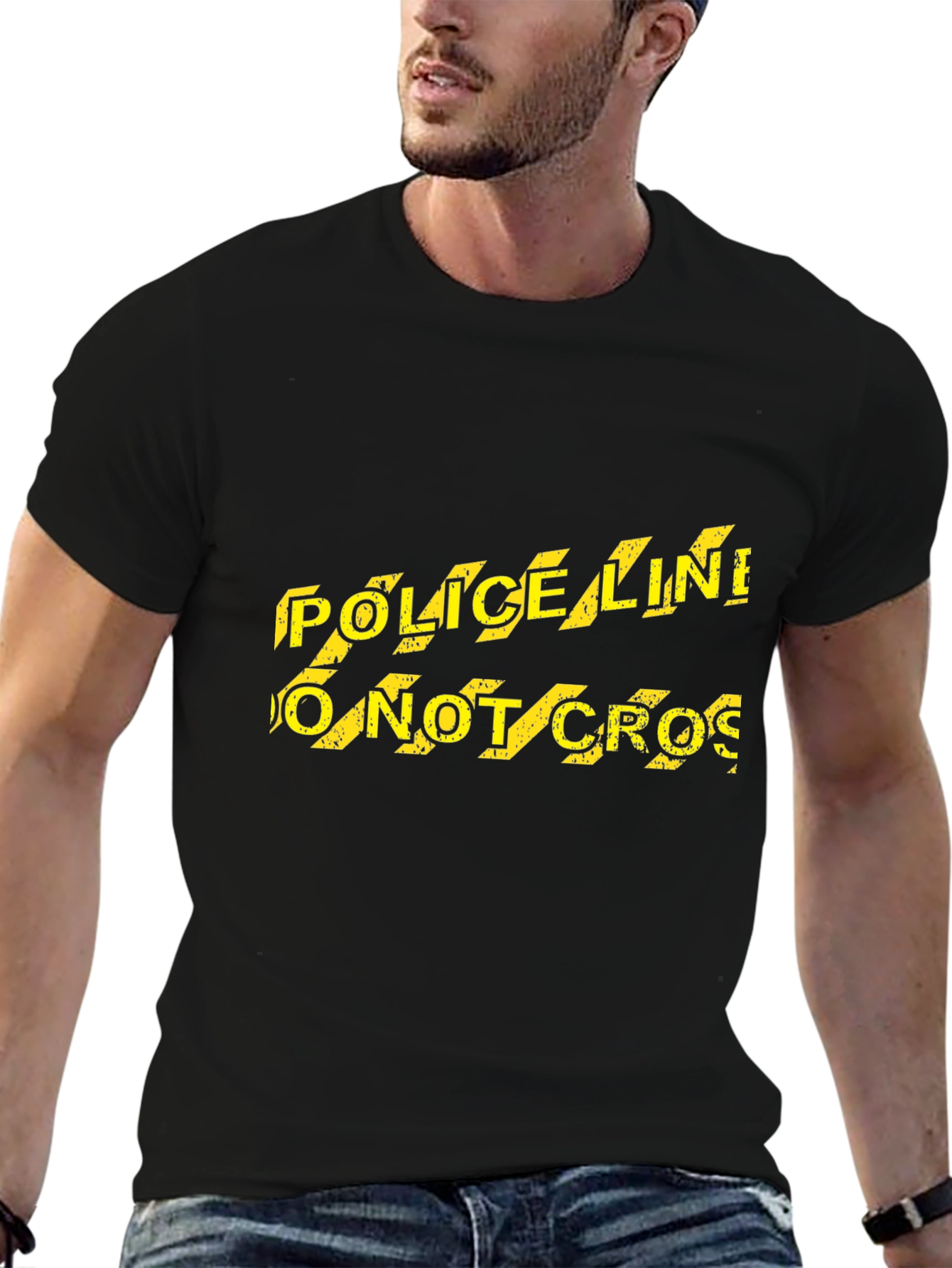 Police Line Do Not Cross Novelty T-Shirt