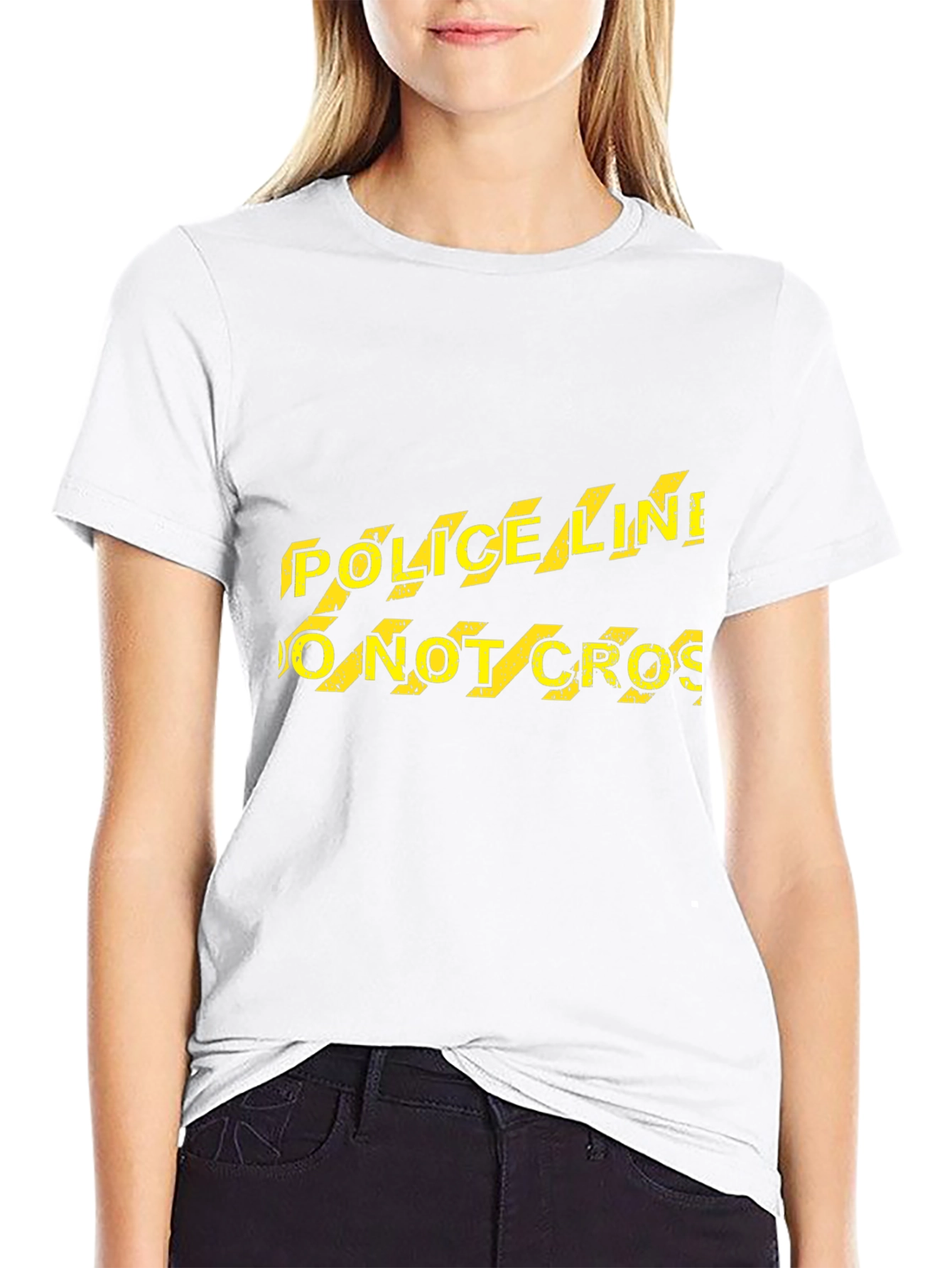 Police Line Do Not Cross Novelty T-Shirt