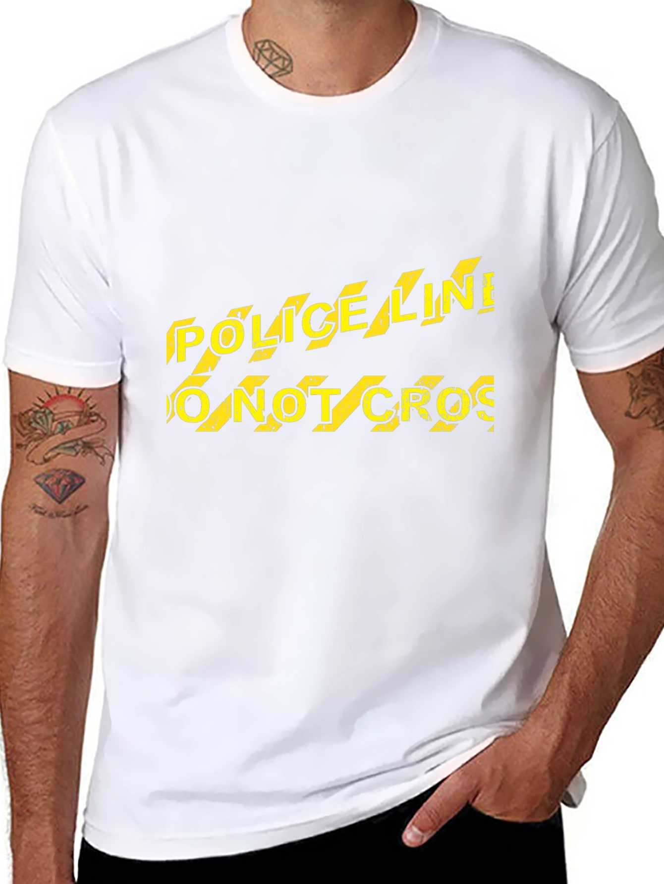 Police Line Do Not Cross Novelty T-Shirt