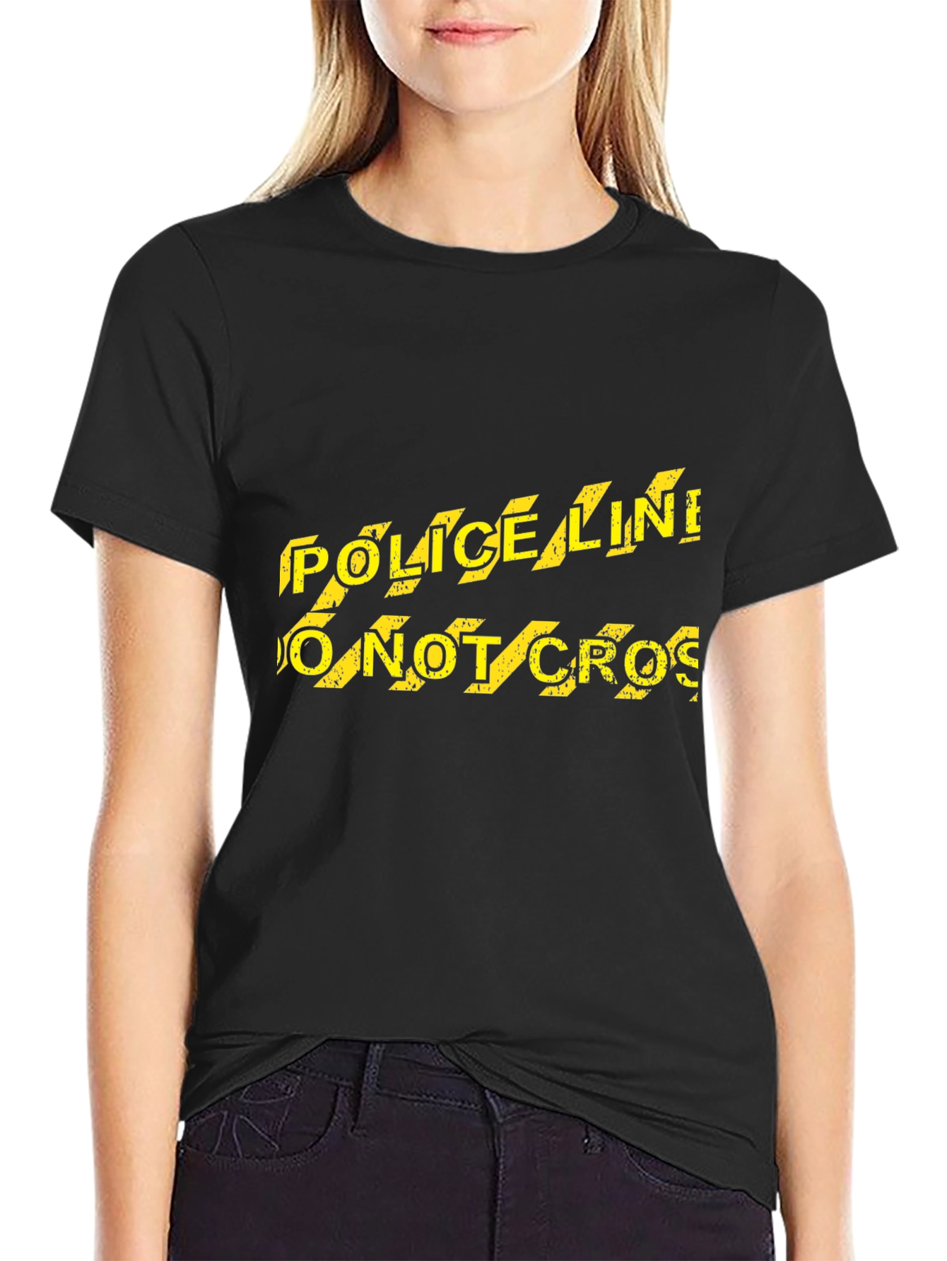 Police Line Do Not Cross Novelty T-Shirt