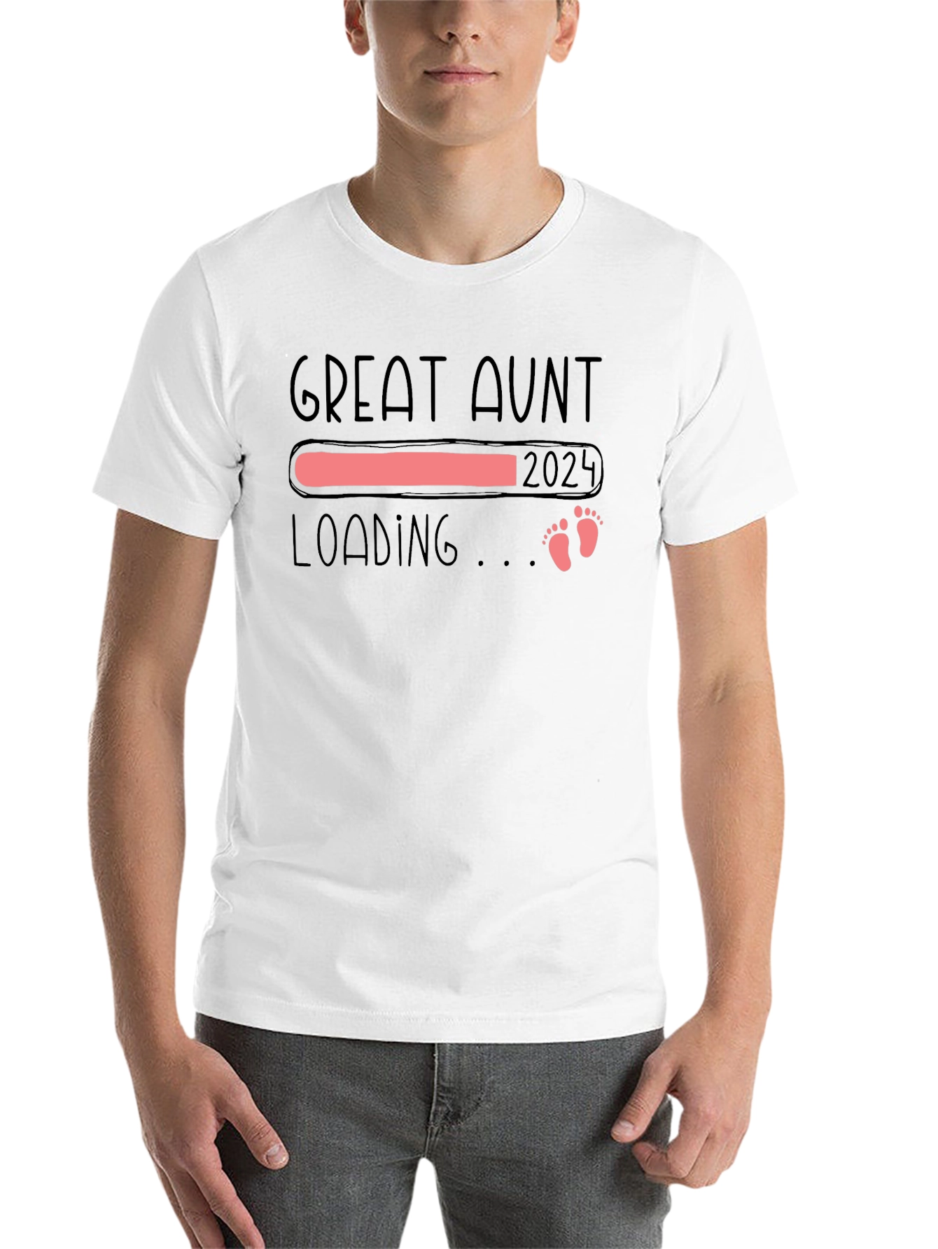 Great Aunt Loading 2024 T-Shirt - Pregnancy Reveal Tee