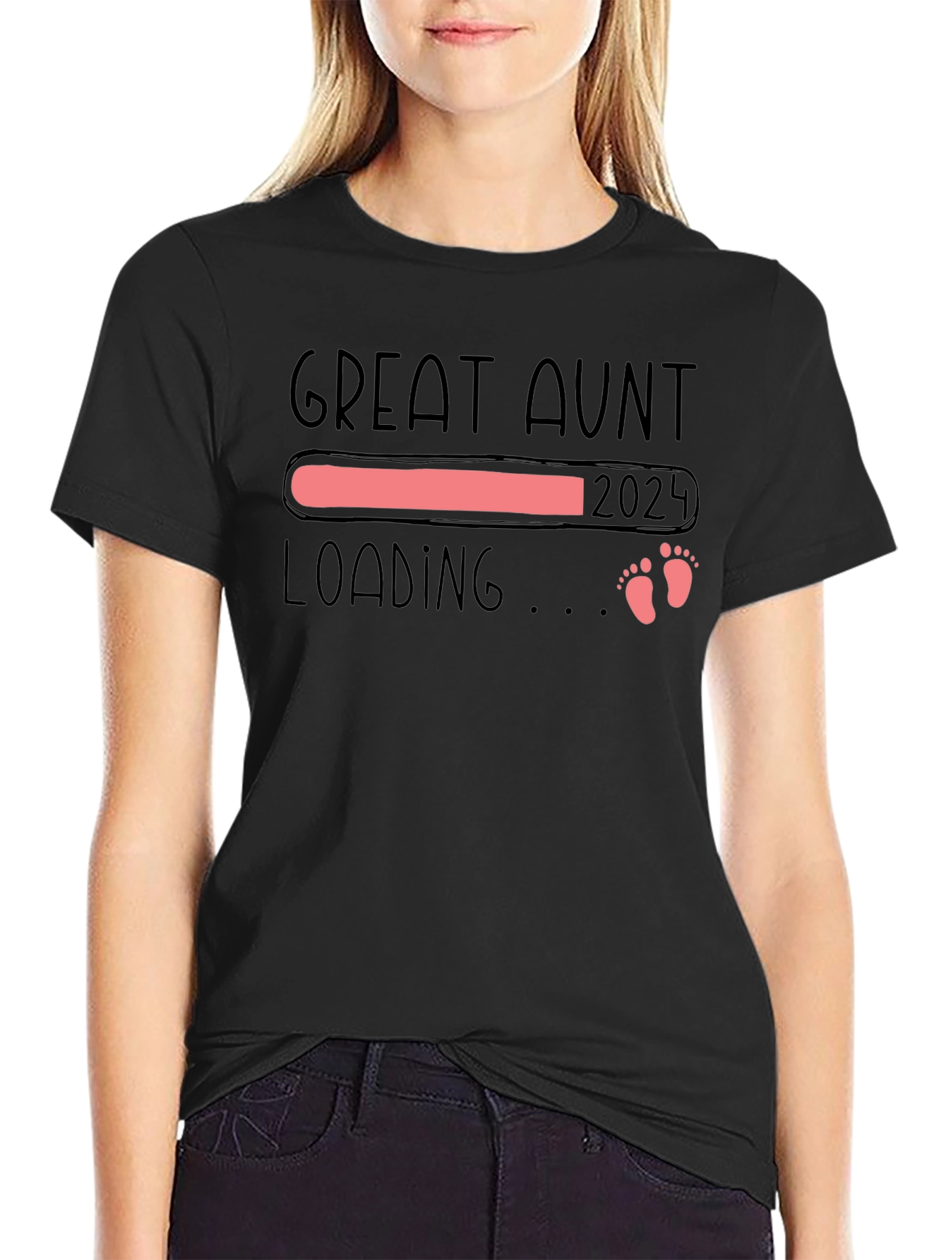 Great Aunt Loading 2024 T-Shirt - Pregnancy Reveal Tee
