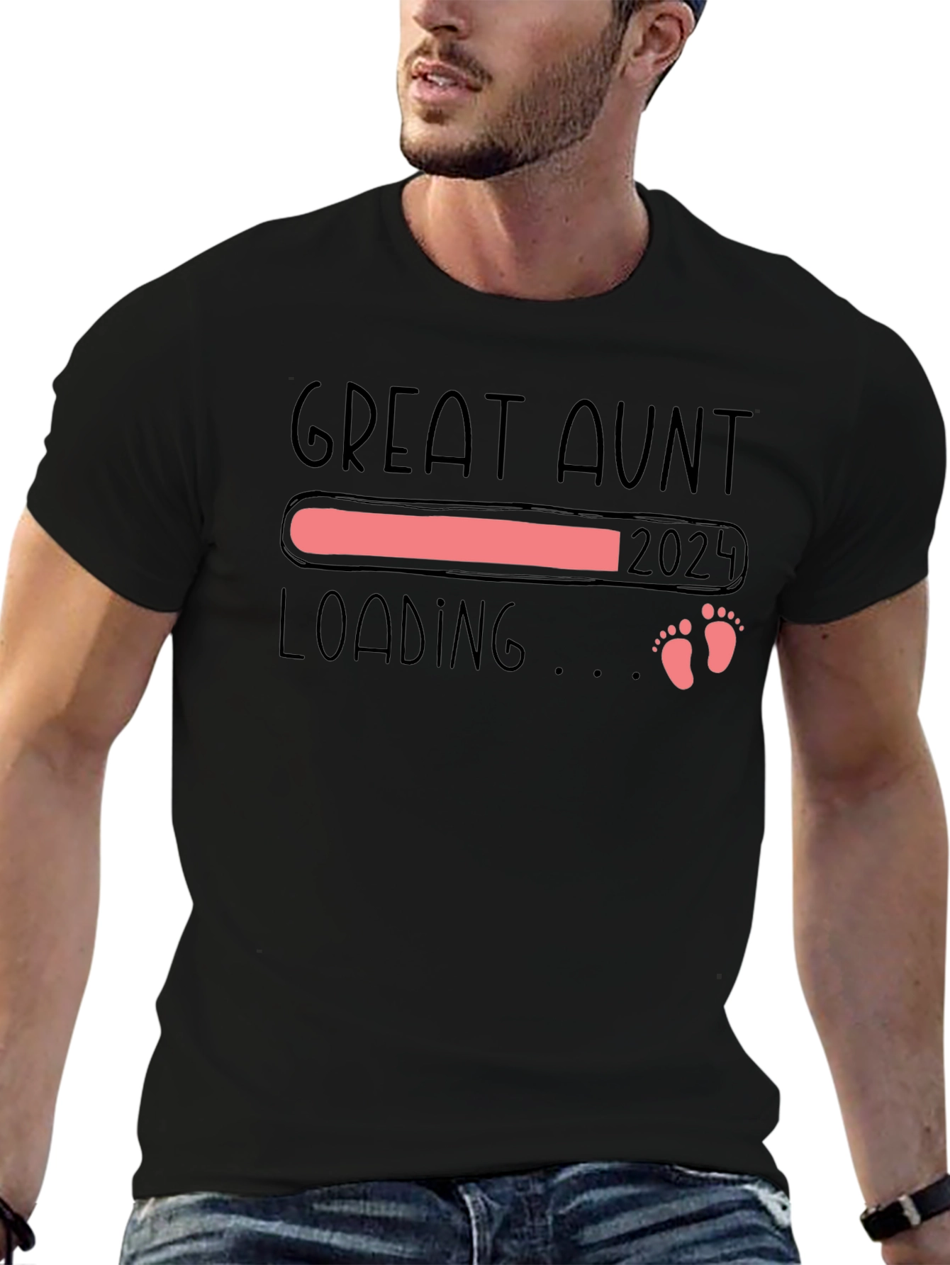 Great Aunt Loading 2024 T-Shirt - Pregnancy Reveal Tee
