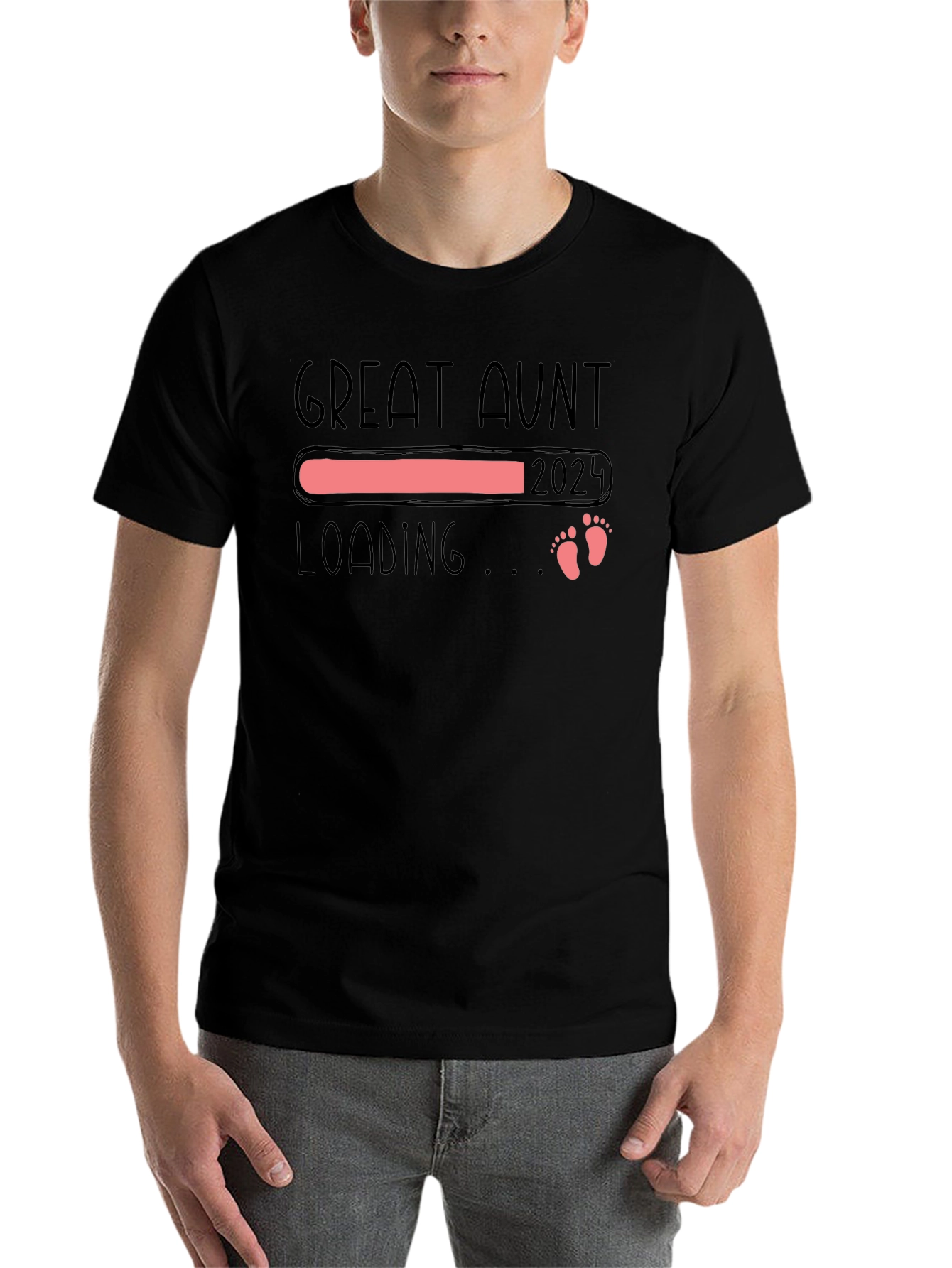 Great Aunt Loading 2024 T-Shirt - Pregnancy Reveal Tee