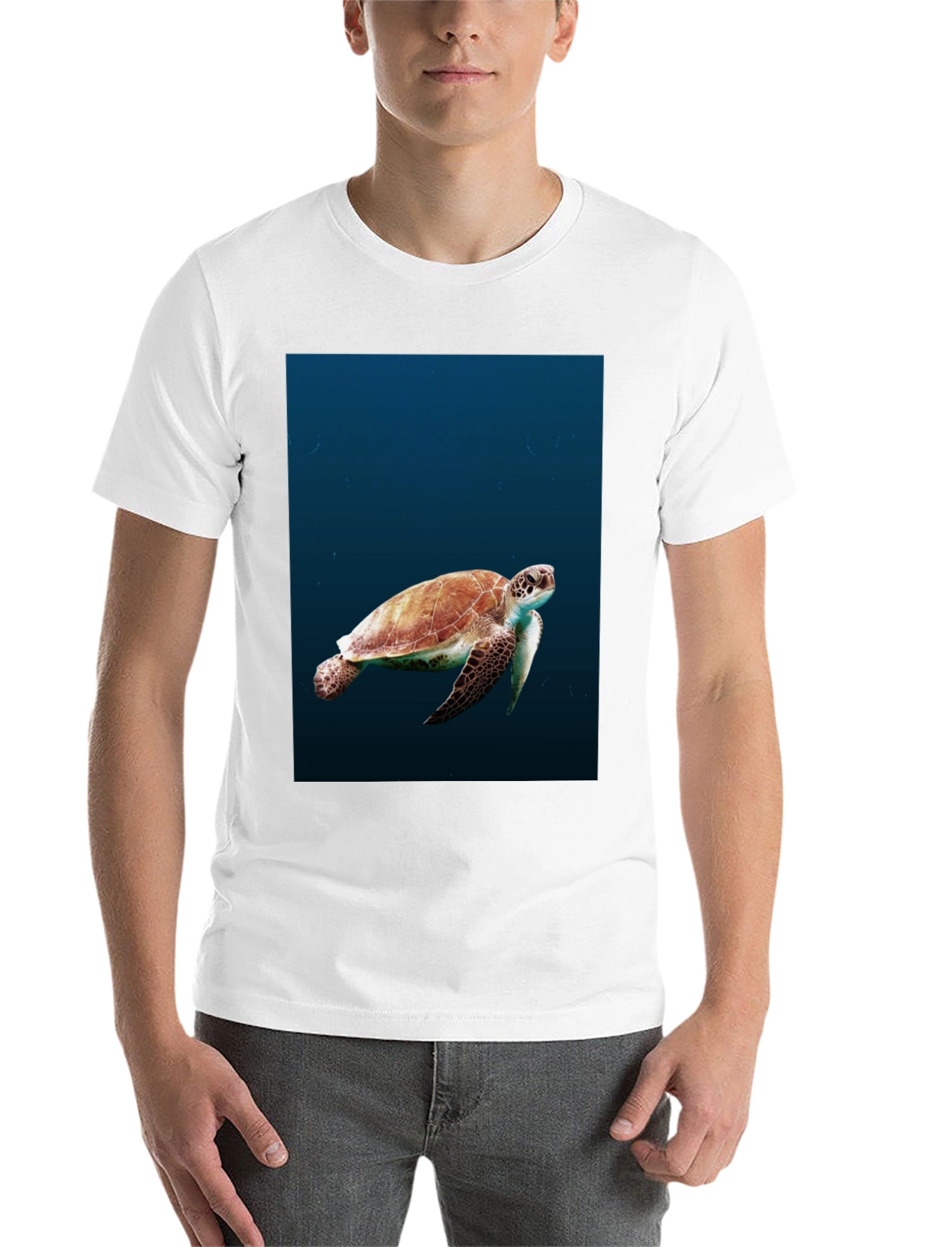 Sea Turtle Graphic Black T-Shirt