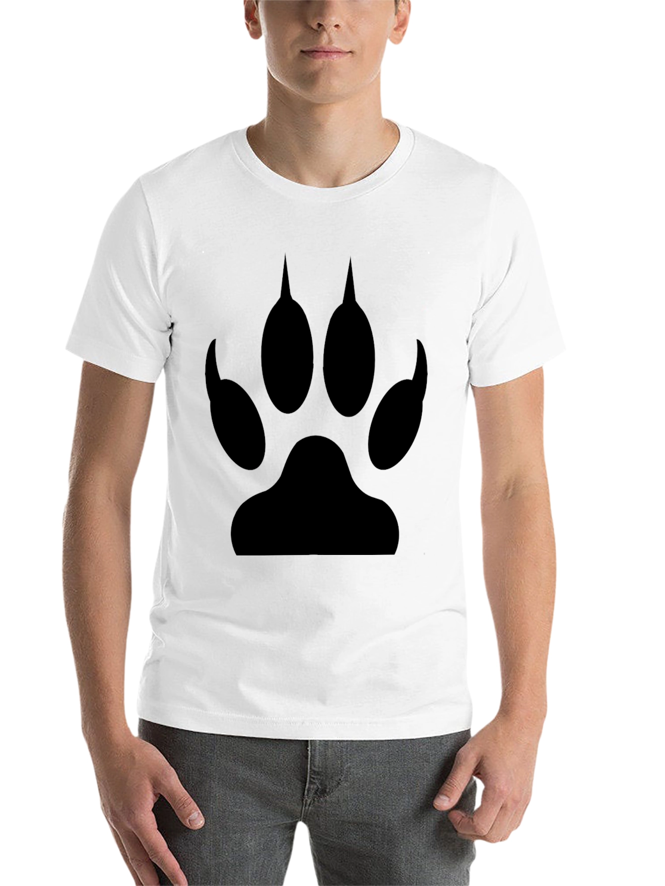 Black Paw Print T-Shirt