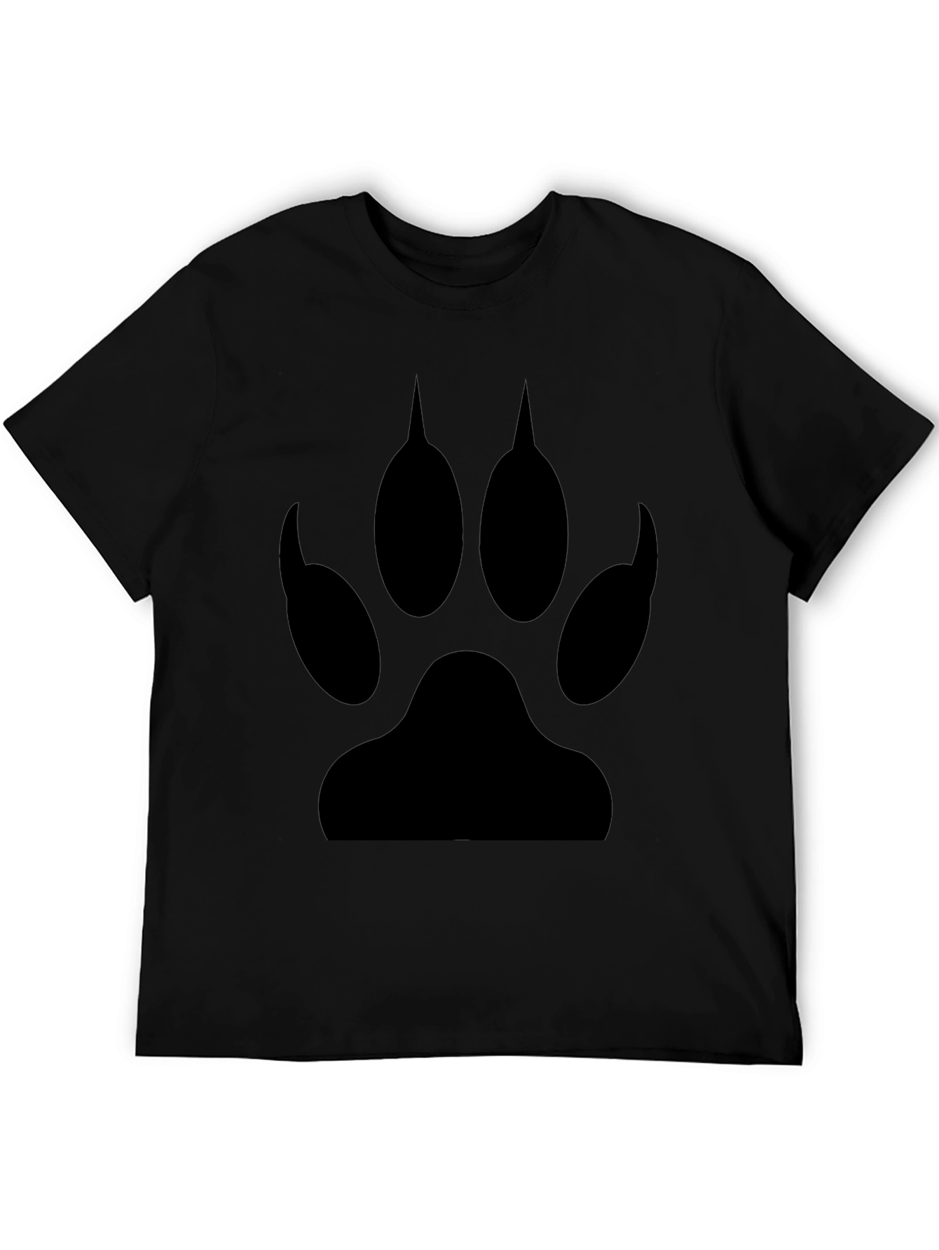 Black Paw Print T-Shirt