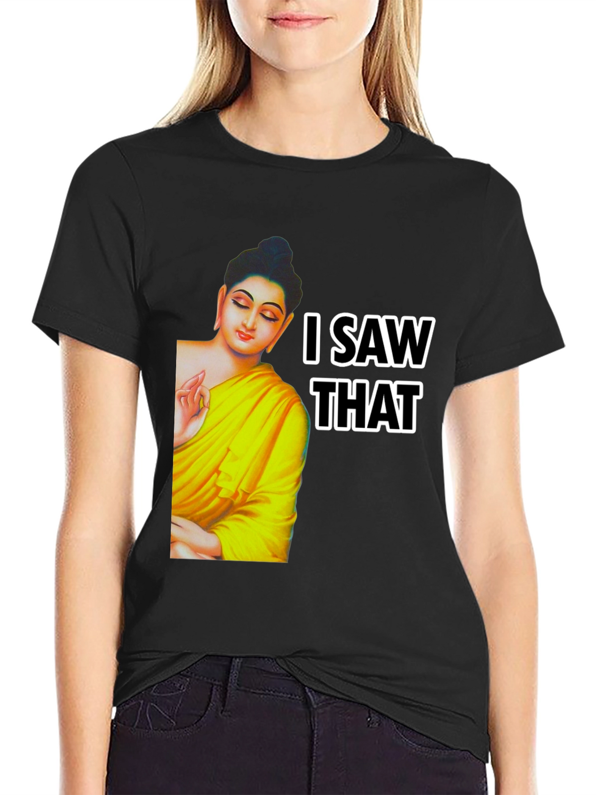 Buddha I Saw That Graphic Print Tee