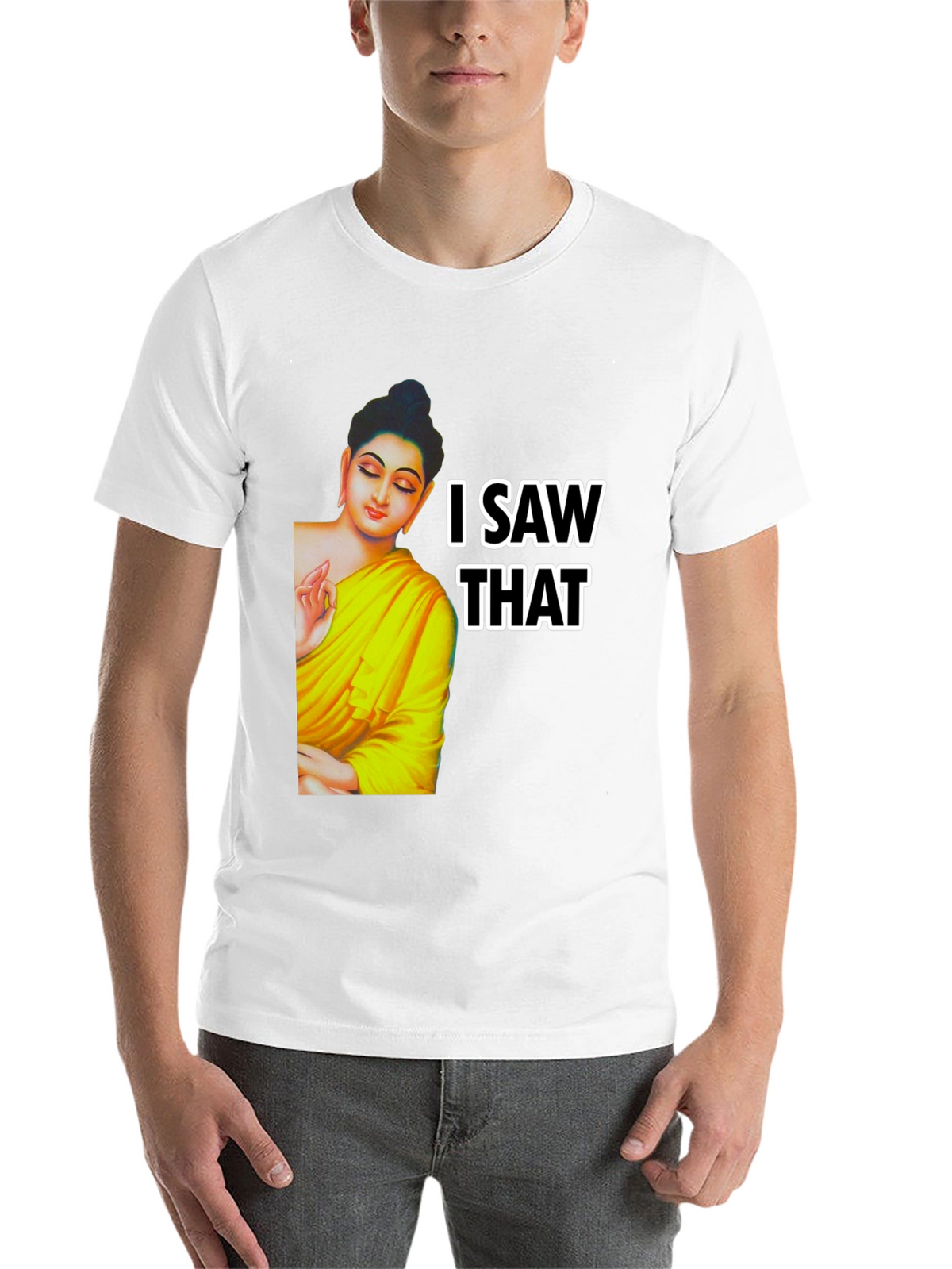 Buddha I Saw That Graphic Print Tee