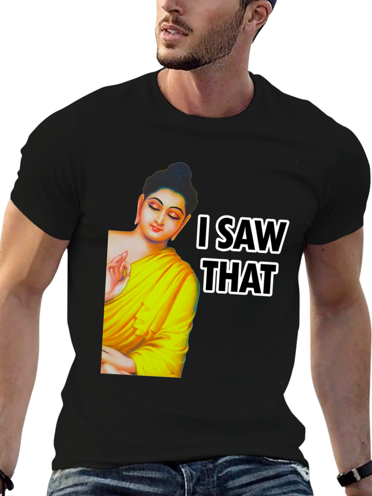 Buddha I Saw That Graphic Print Tee