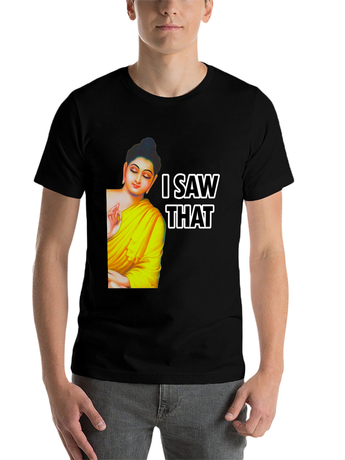 Buddha I Saw That Graphic Print Tee