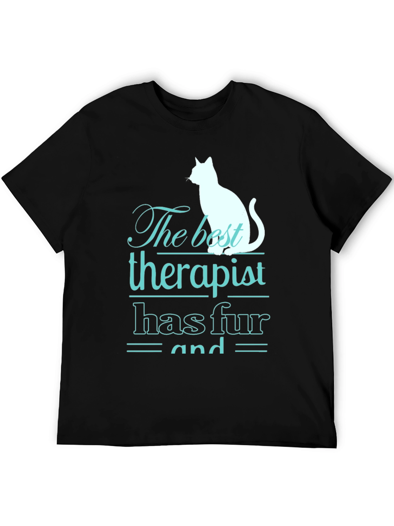 Cat Therapist T-Shirt - Funny Pet Lover Tee