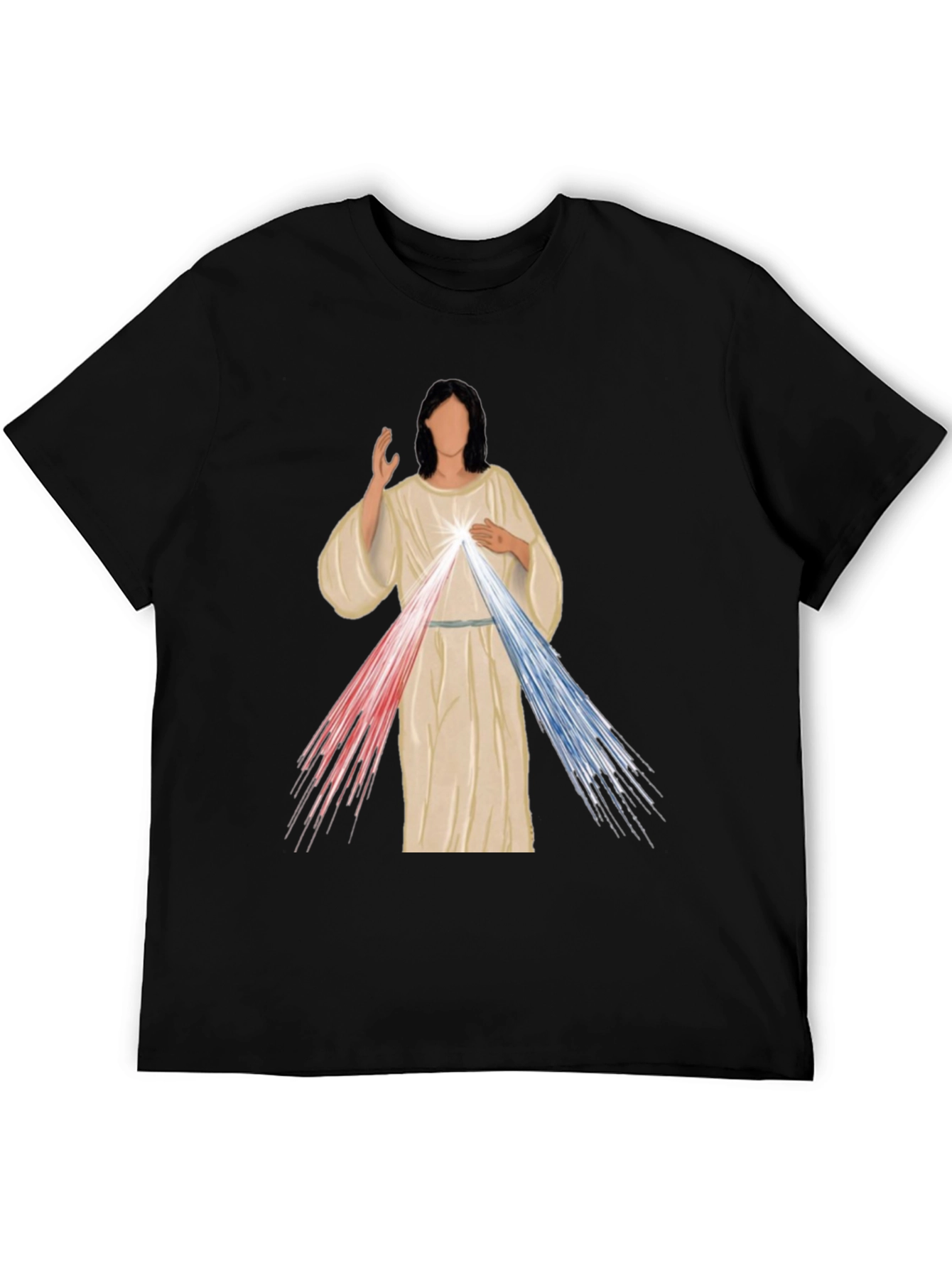Divine Mercy Graphic Tee - Artistic Religious T-Shirt