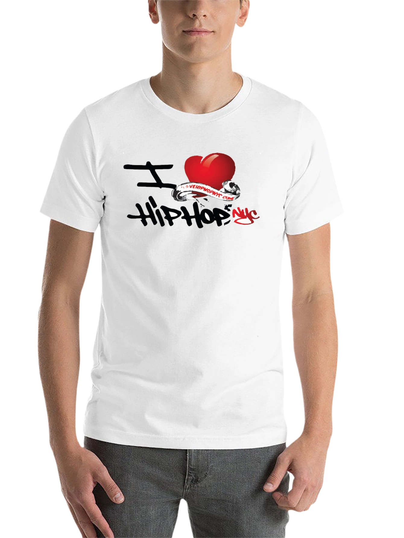 I Love Hip Hop Graphic Black T-Shirt