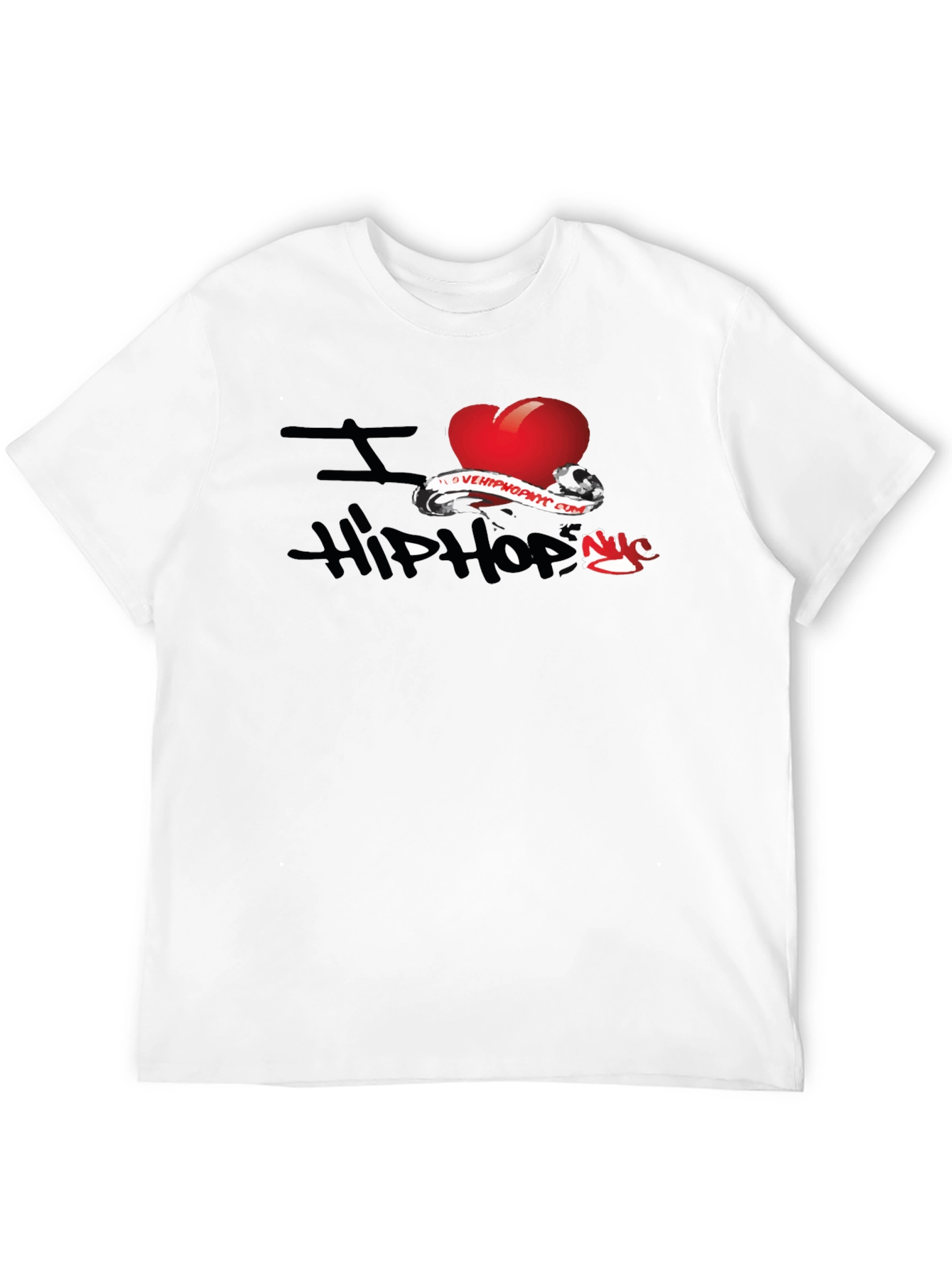 I Love Hip Hop Graphic Black T-Shirt