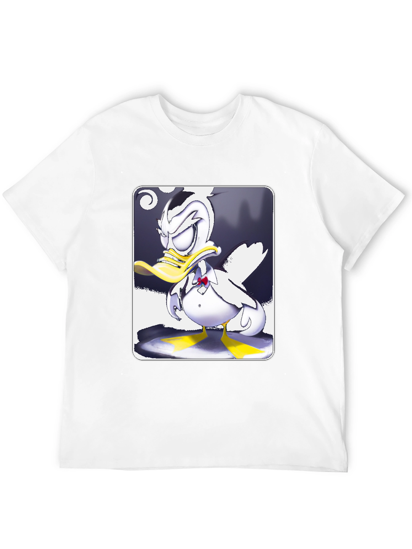 Grumpy Cartoon Duck Graphic Tee