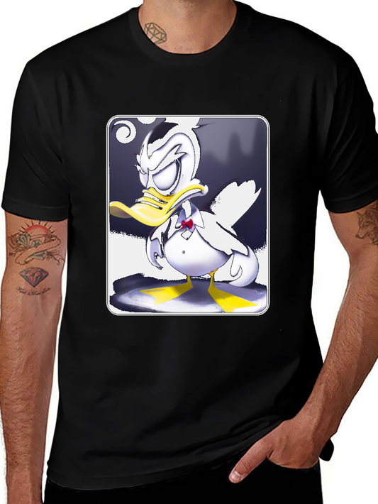 Grumpy Cartoon Duck Graphic Tee