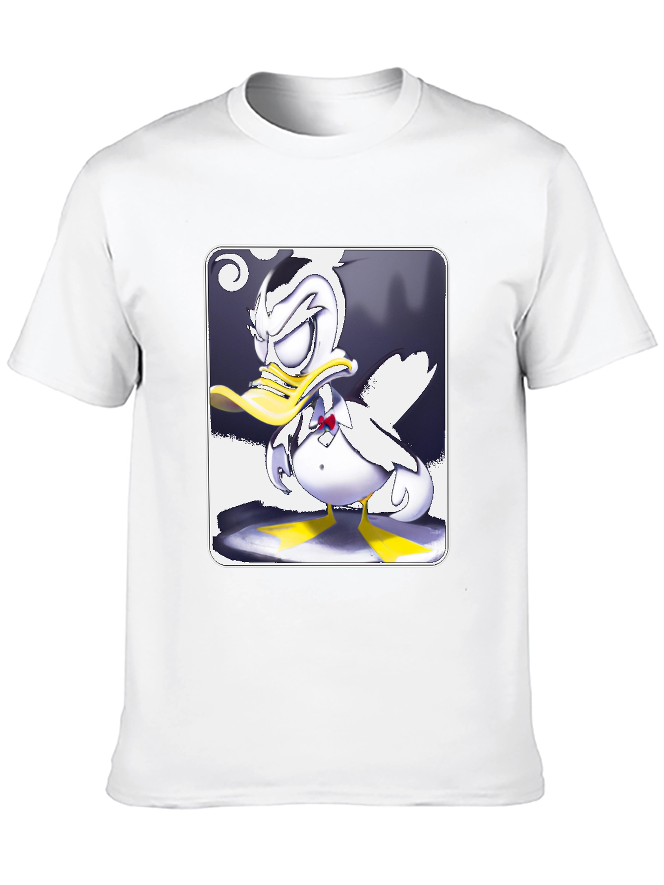 Grumpy Cartoon Duck Graphic Tee