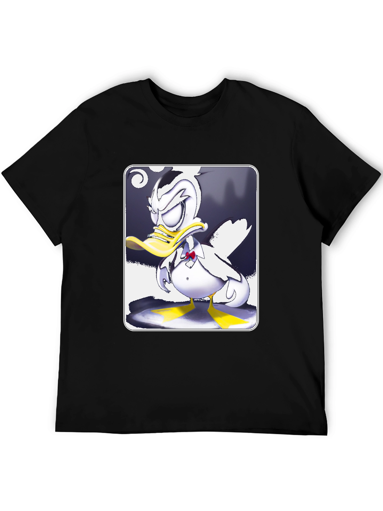 Grumpy Cartoon Duck Graphic Tee