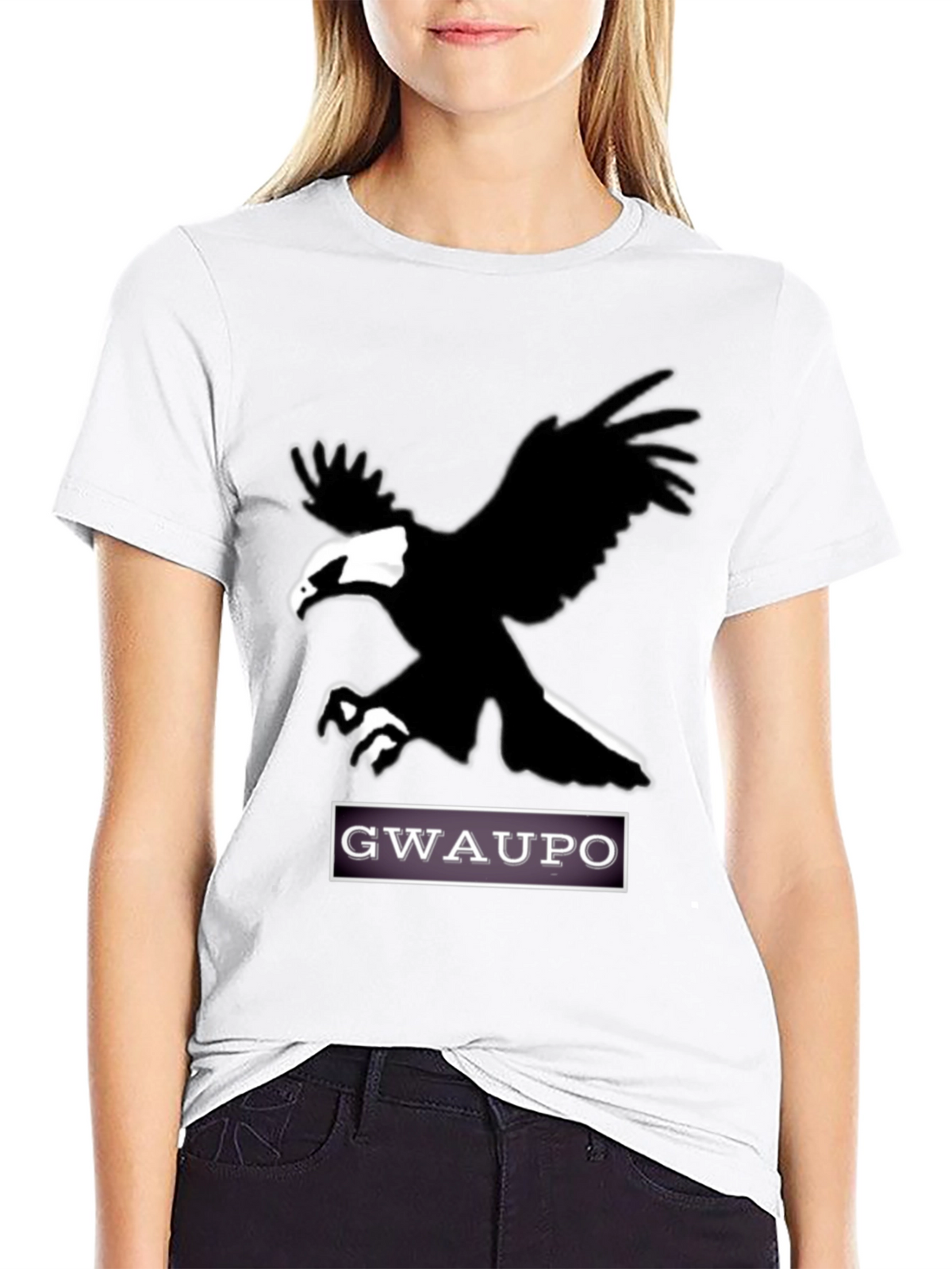 Gwaupo Eagle Graphic Tee - Black