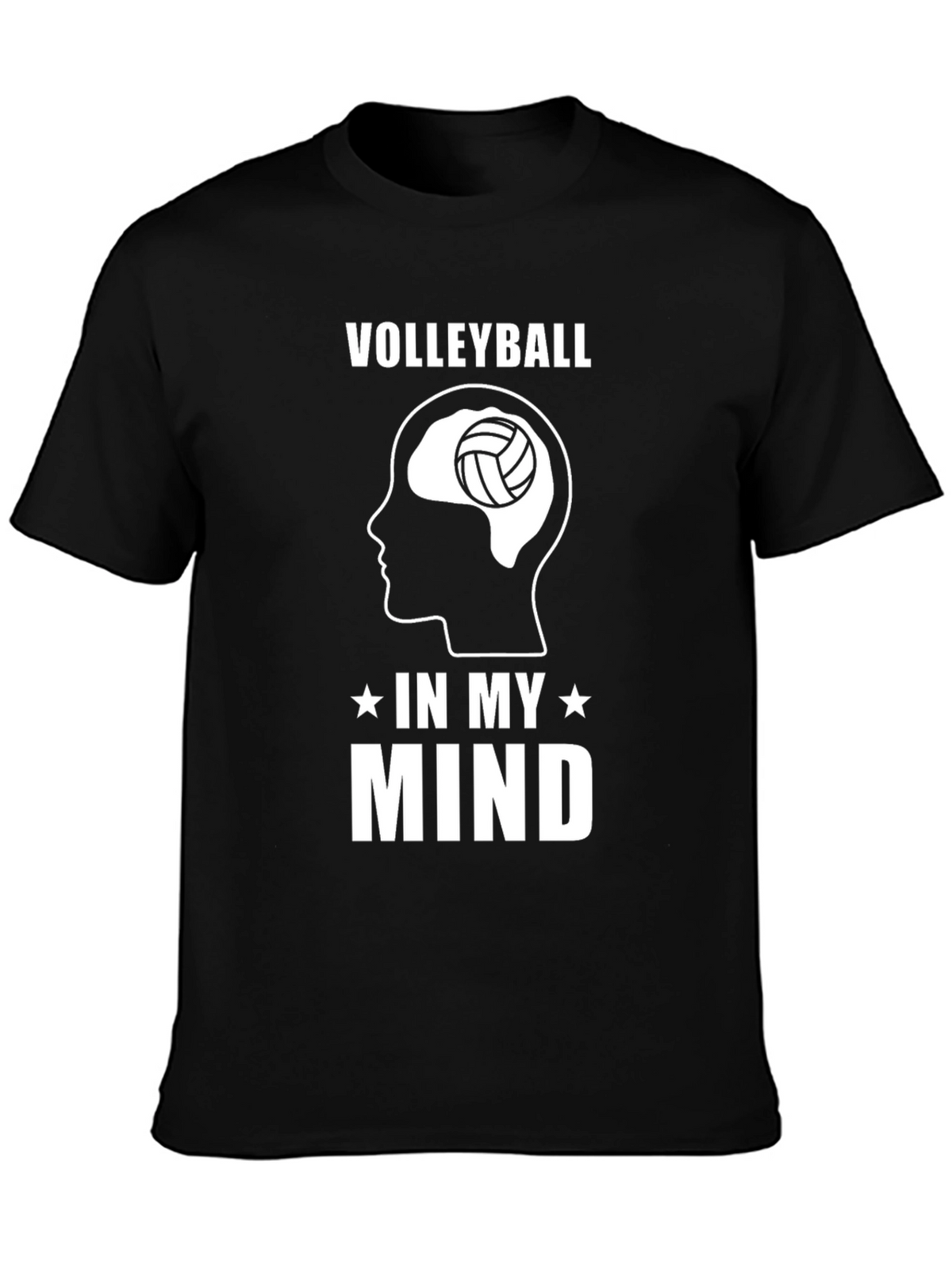 Volleyball In My Mind Graphic T-Shirt