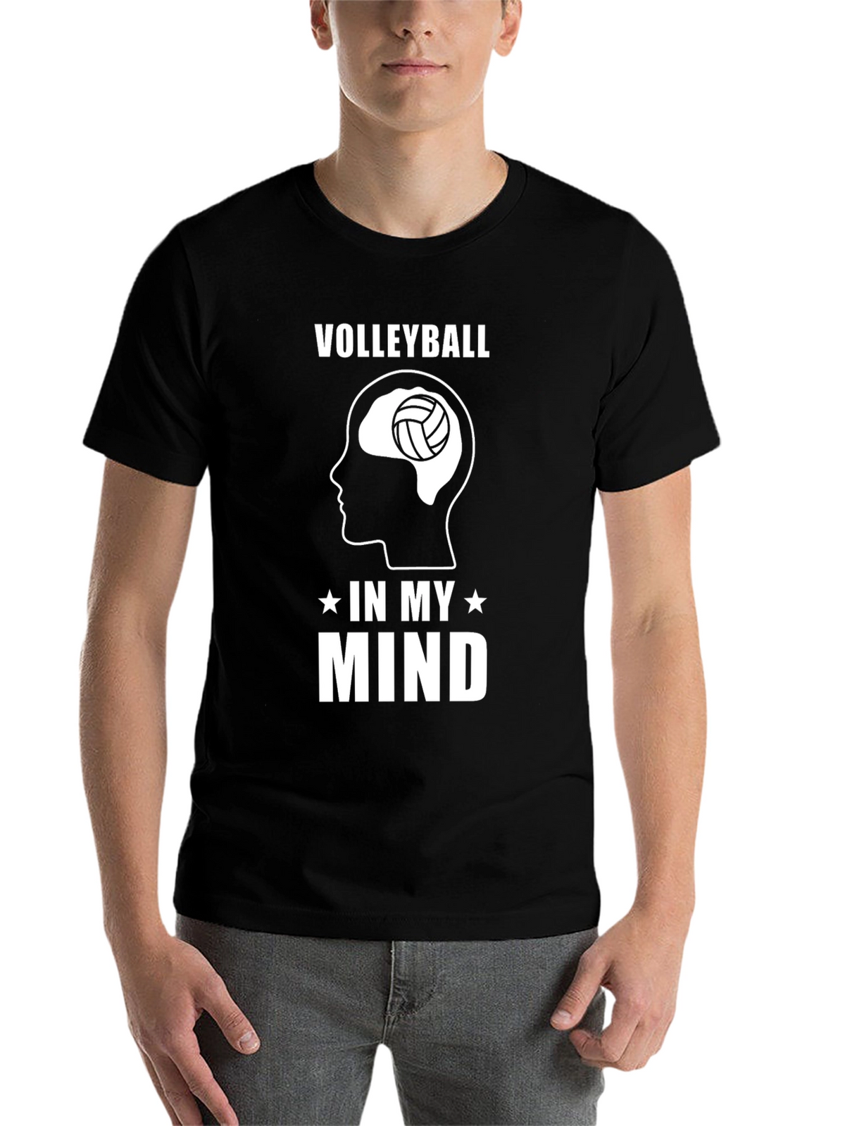 Volleyball In My Mind Graphic T-Shirt
