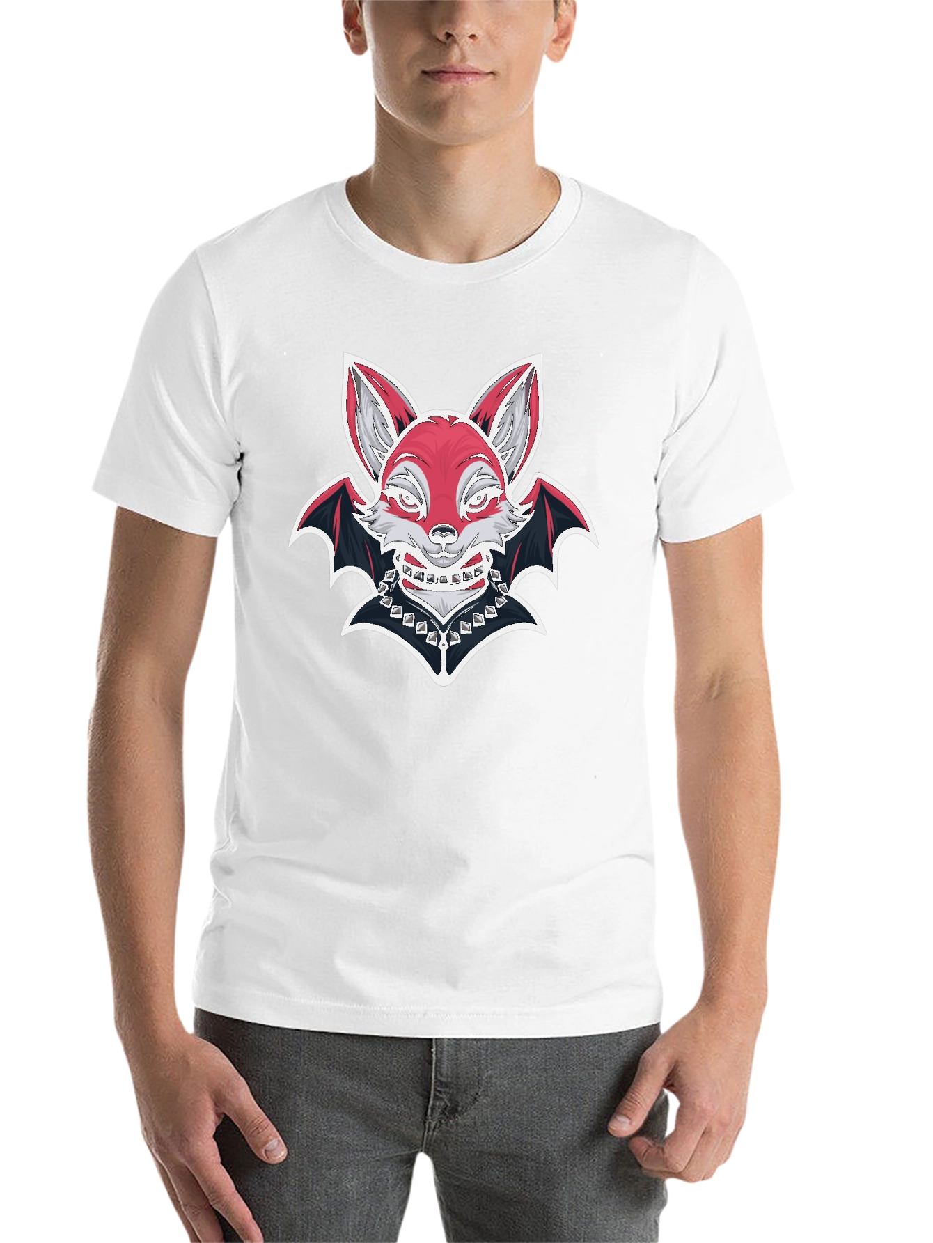 Fox Bat Graphic T-Shirt - Unique Design