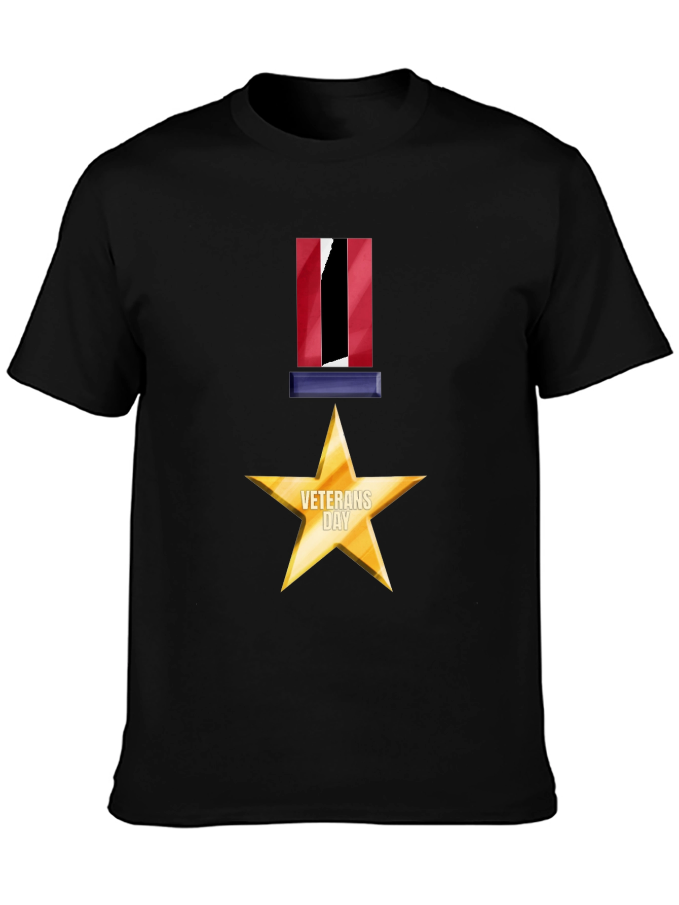 Veterans Day Star Medal Graphic Tee
