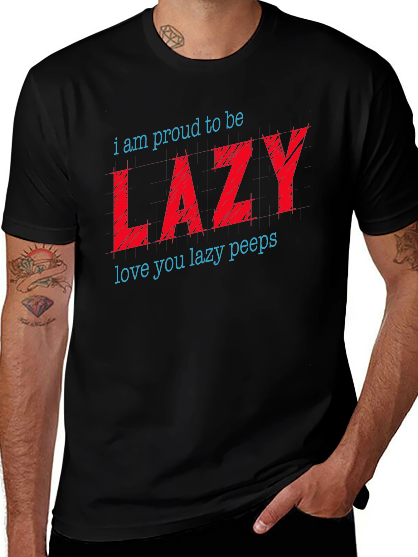 Proud to Be Lazy Graphic T-Shirt