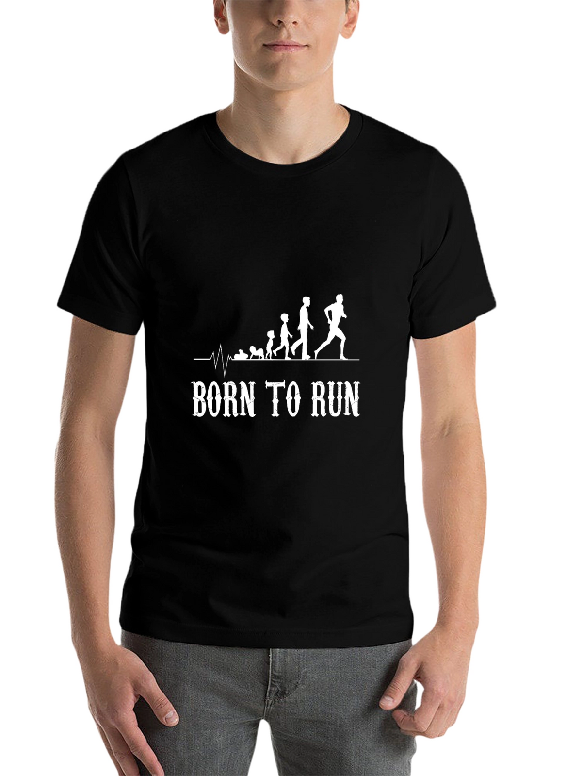 Born To Run Evolution Black T-Shirt