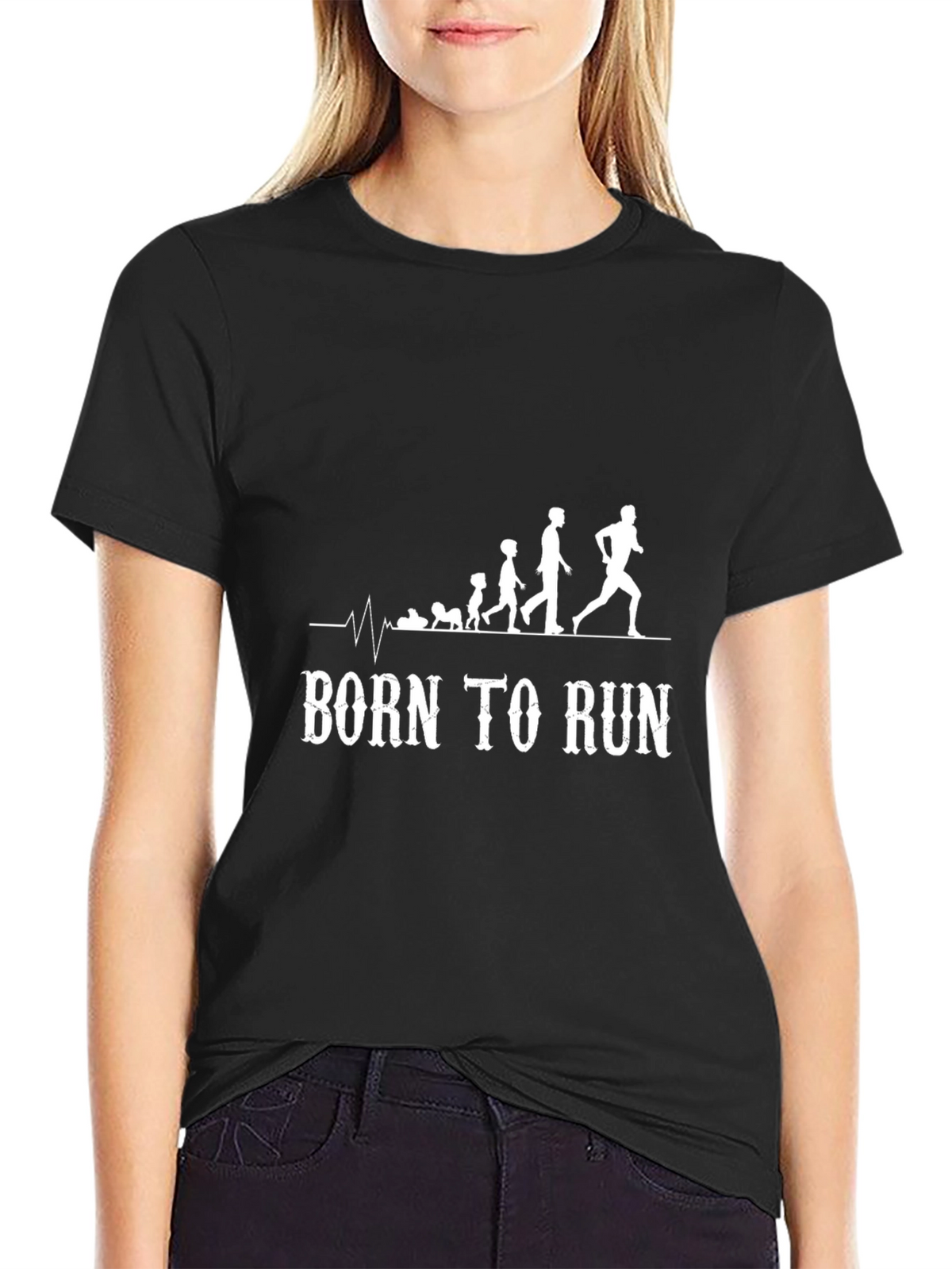 Born To Run Evolution Black T-Shirt