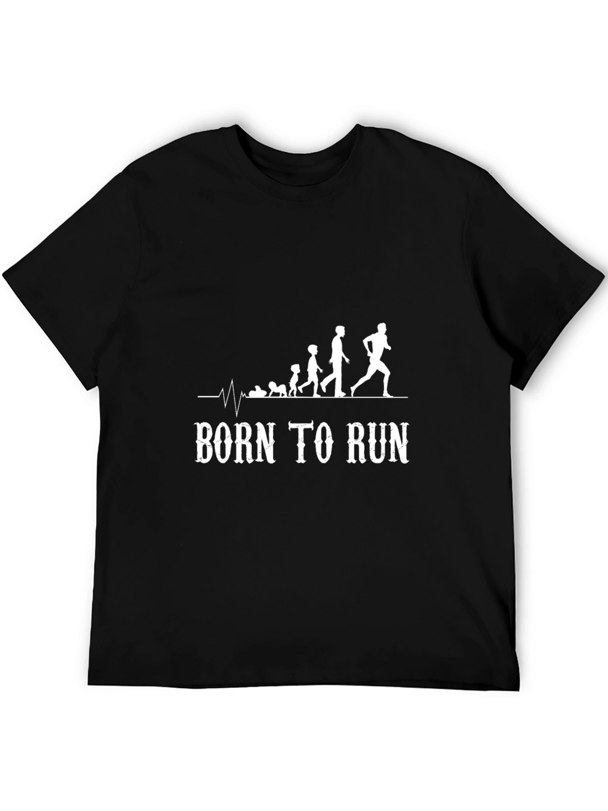 Born To Run Evolution Black T-Shirt