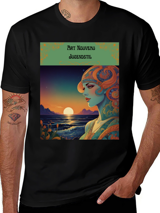 Art Nouveau Jugendstil T-Shirt - Vintage Graphic Tee
